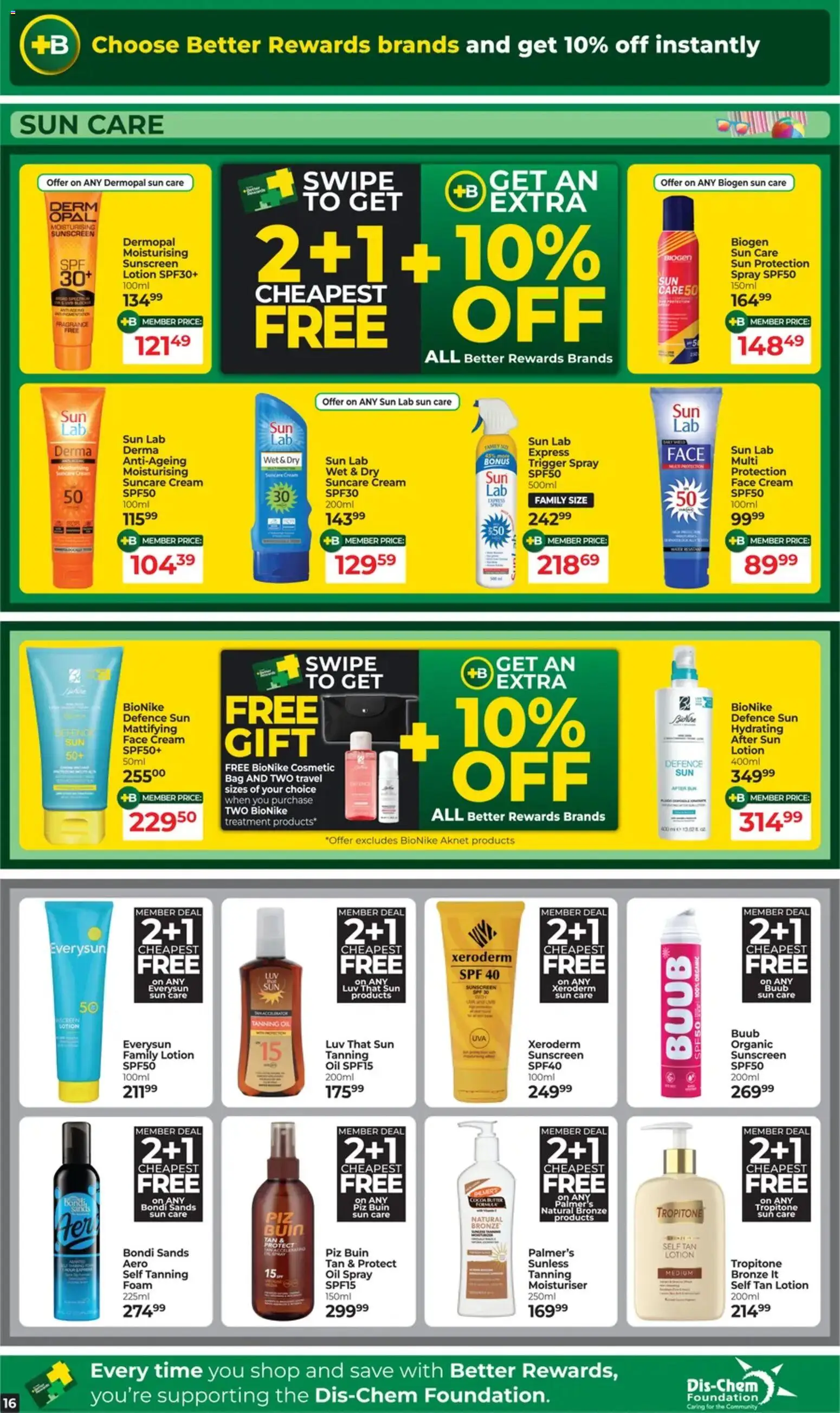 New Dis-Chem catalogue – valid from 11/08/2026 | Page: 13 | Products: Cocoa butter, Cream, Sunscreen, Lotion