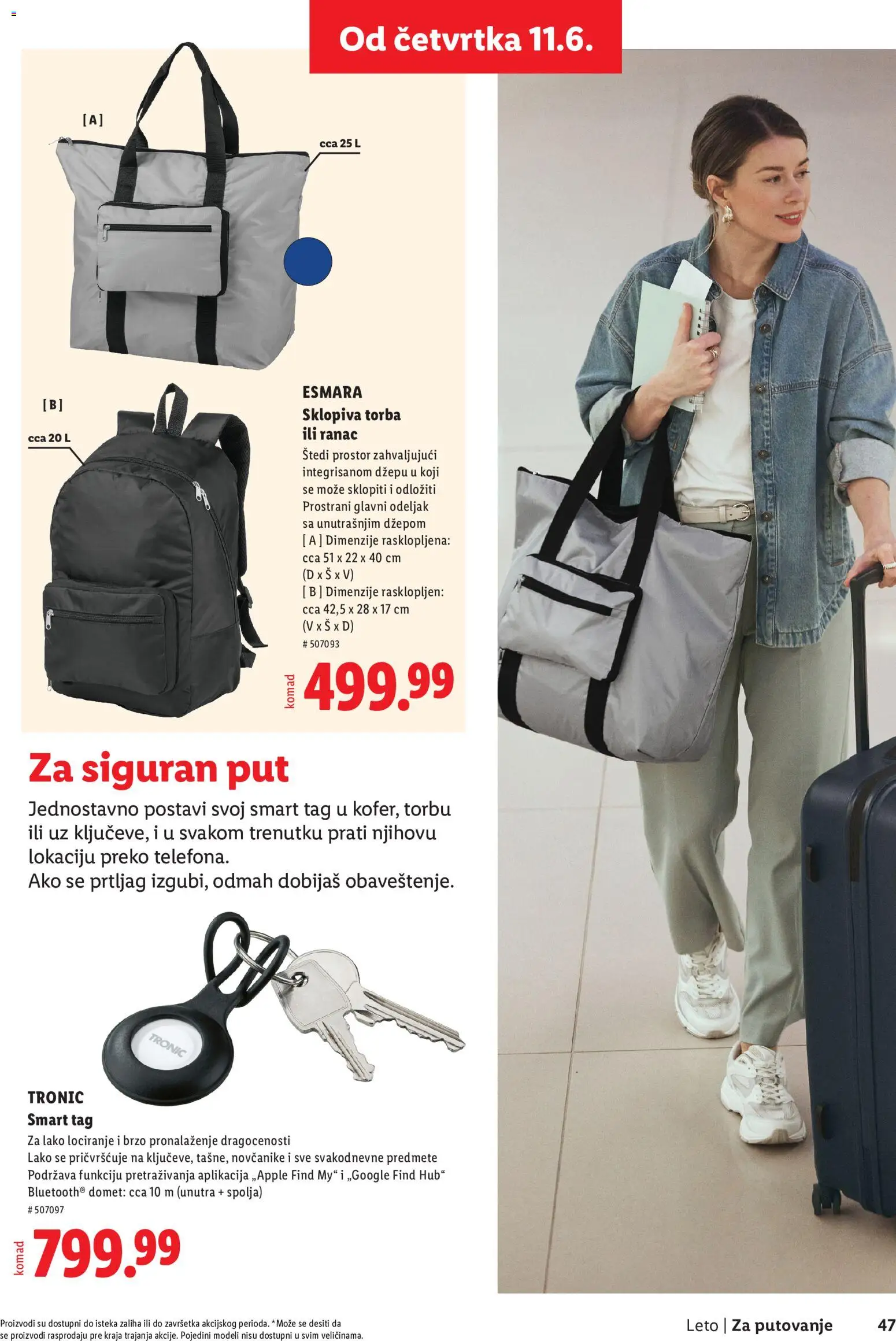 Lidl katalog - važi od 28.05.2026 | Strana: 47 | Proizvode: Ranac, Prtljag, Torba