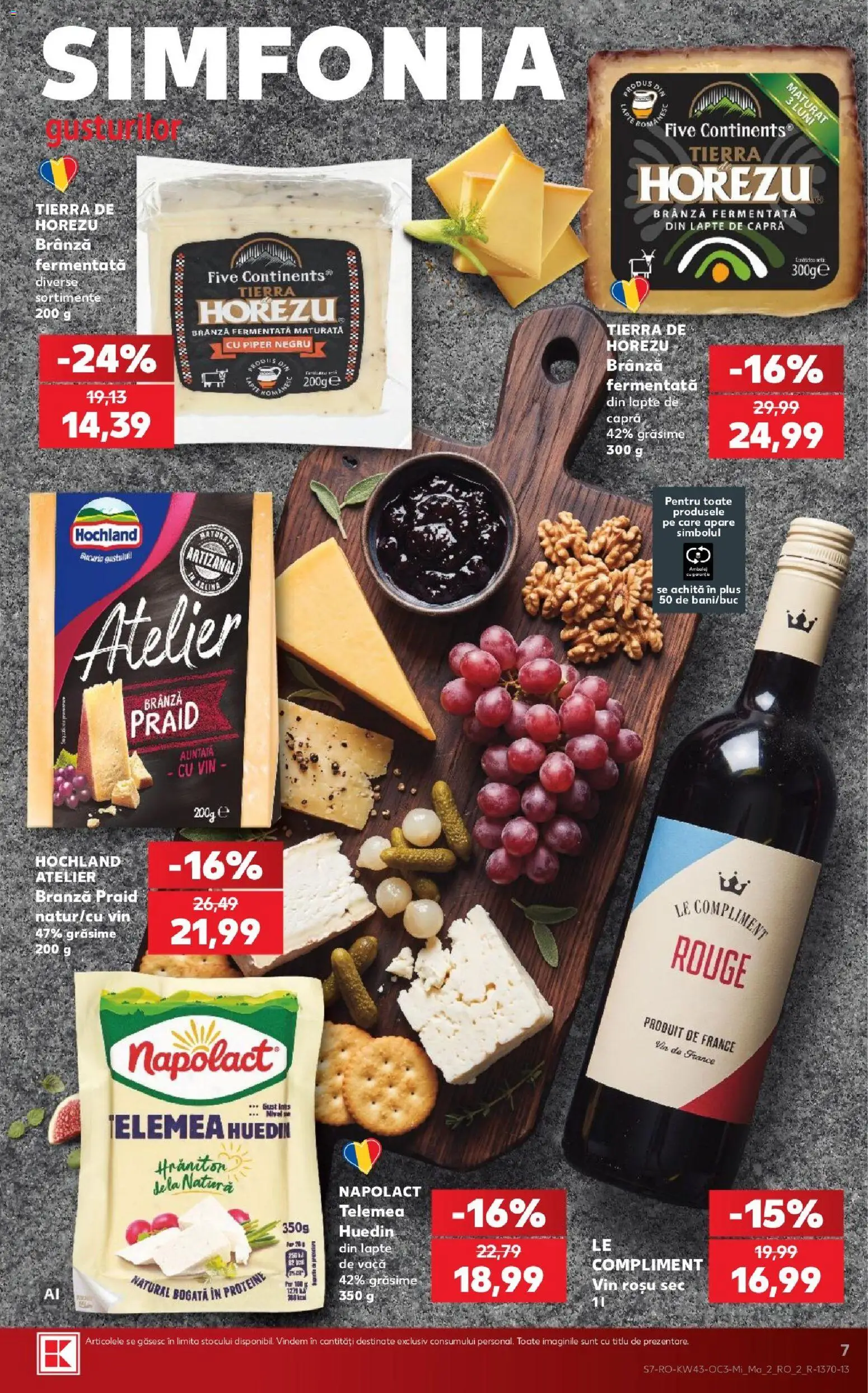 Kaufland Slatina 21.10.2026 - Revista si Oferta | Pagină: 7 | Produse: Vin rosu, Duș, Brânză, Vin