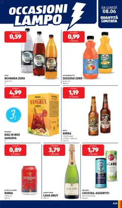 Anteprima del volantino Aldi volantino valido a partire dal 08.06.2026 | Pagina: 17 | Prodotti: Birra, Gin, Chinotto, Bottiglia