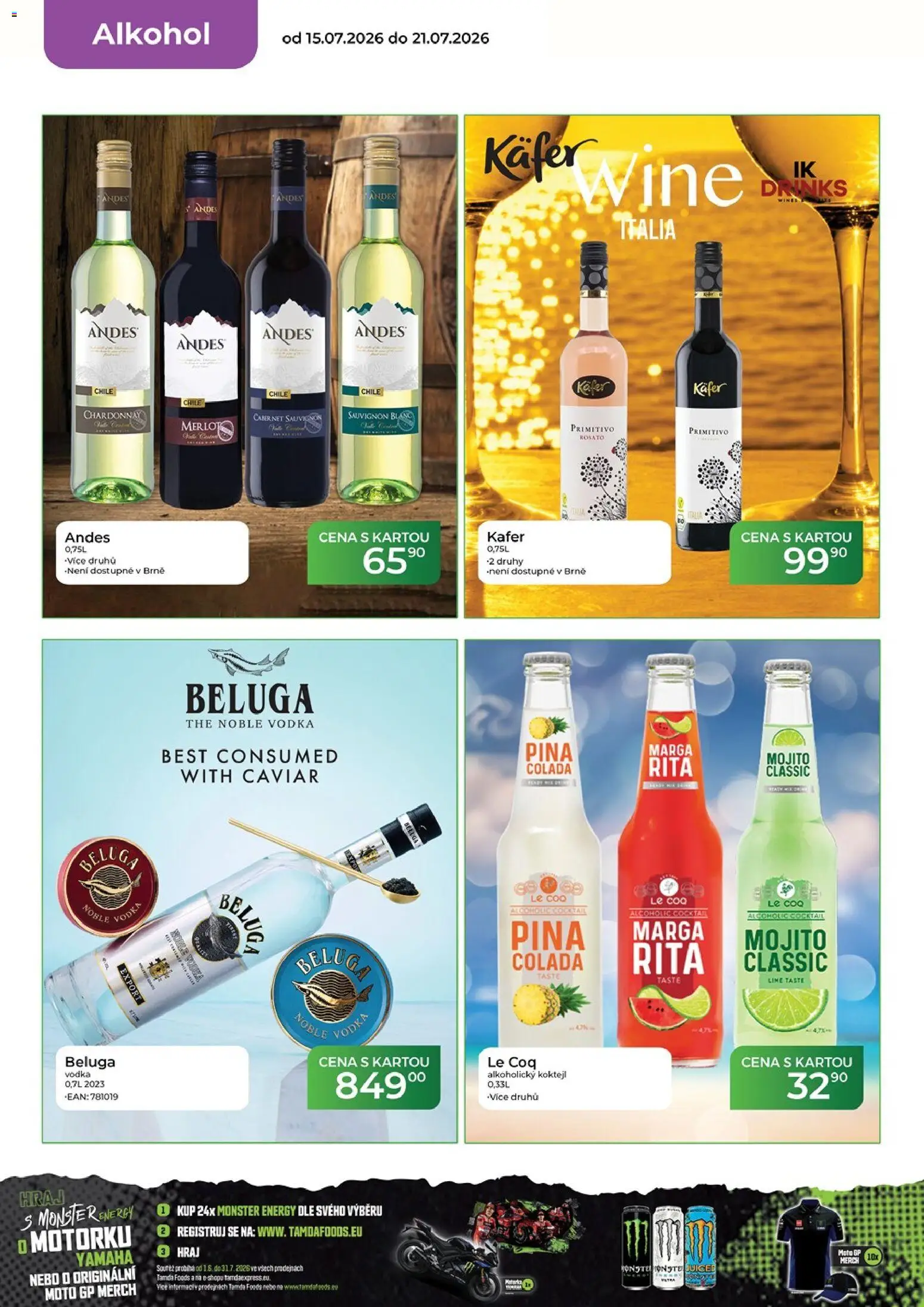 Tamda Foods leták od 15.07.2026 | Strana: 16 | Produkty: Monster, Merlot, Primitivo, Monster Energy