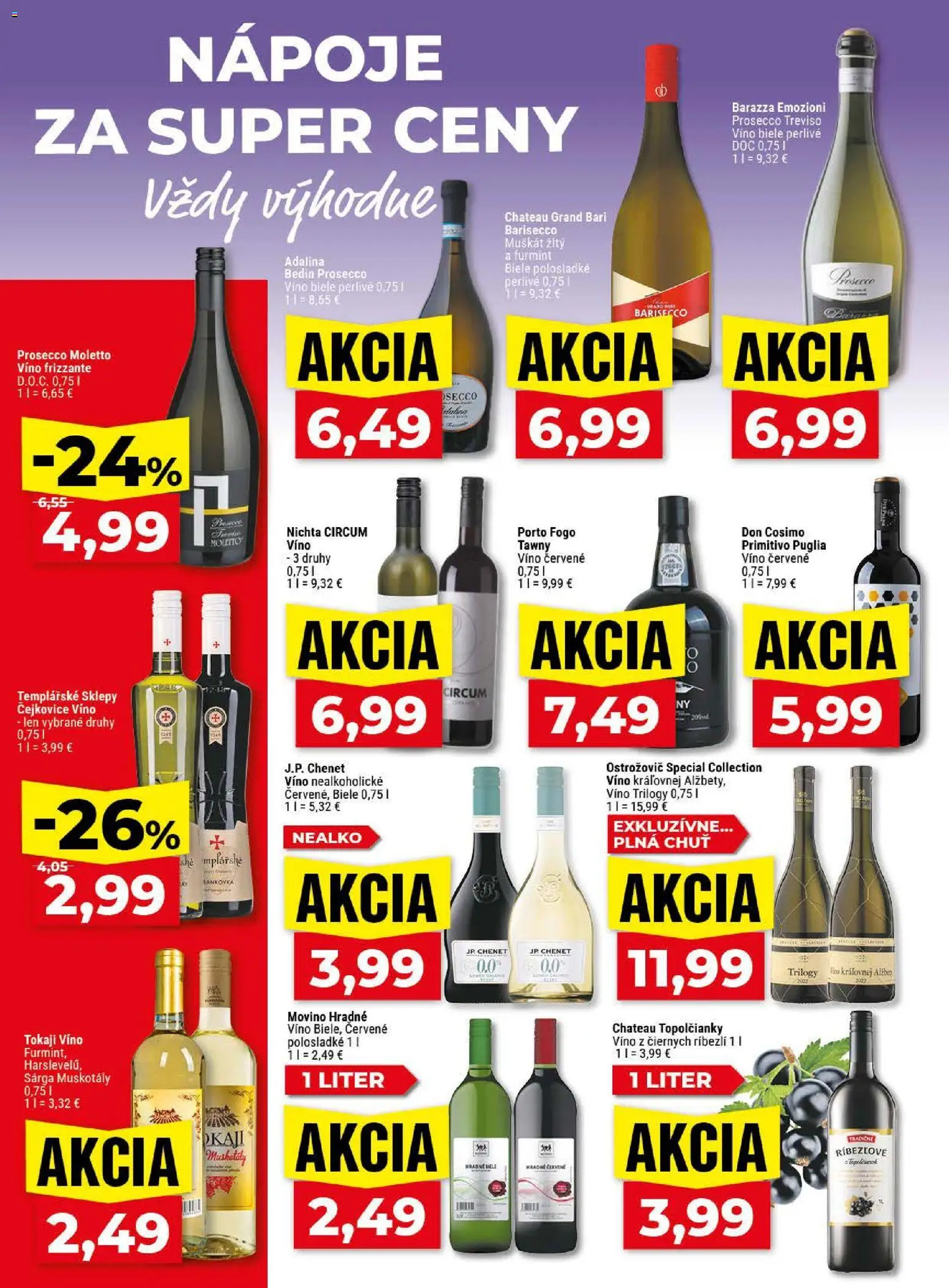 Nové Klas akcie – leták je platný od 04.05.2026 | Strana: 21 | Produkty: Víno, Prosecco