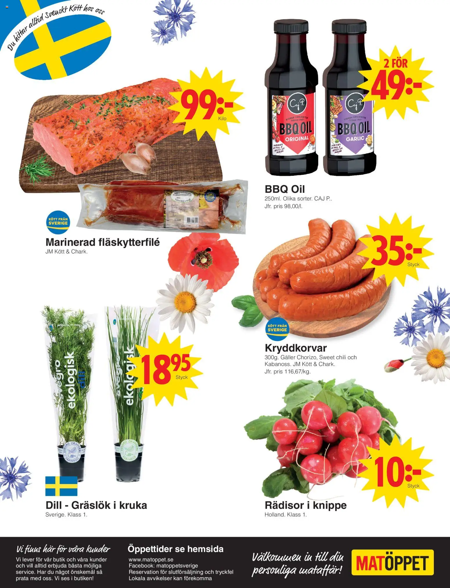 Matöppet reklamblad aktuell från 15.06.2026 | Sida: 4 | Produkter: Fläskytterfilé, Gräslök, Kruka, Chili
