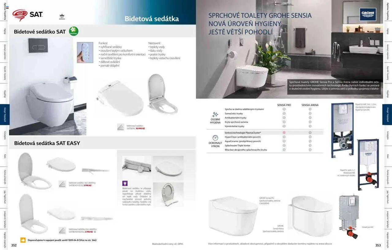 Siko koupelny katalog Koupelny 2025/2026 od 14.10.2025 | Strana: 177 | Produkty: Osvětlení, Sprcha, Wc