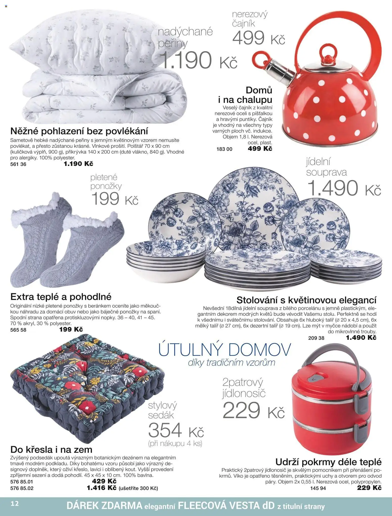 Decodoma katalog Podzim 2026 od 01.09.2026 | Strana: 12 | Produkty: Křesla, Jídlonosič, Podsedák, Přikrývka