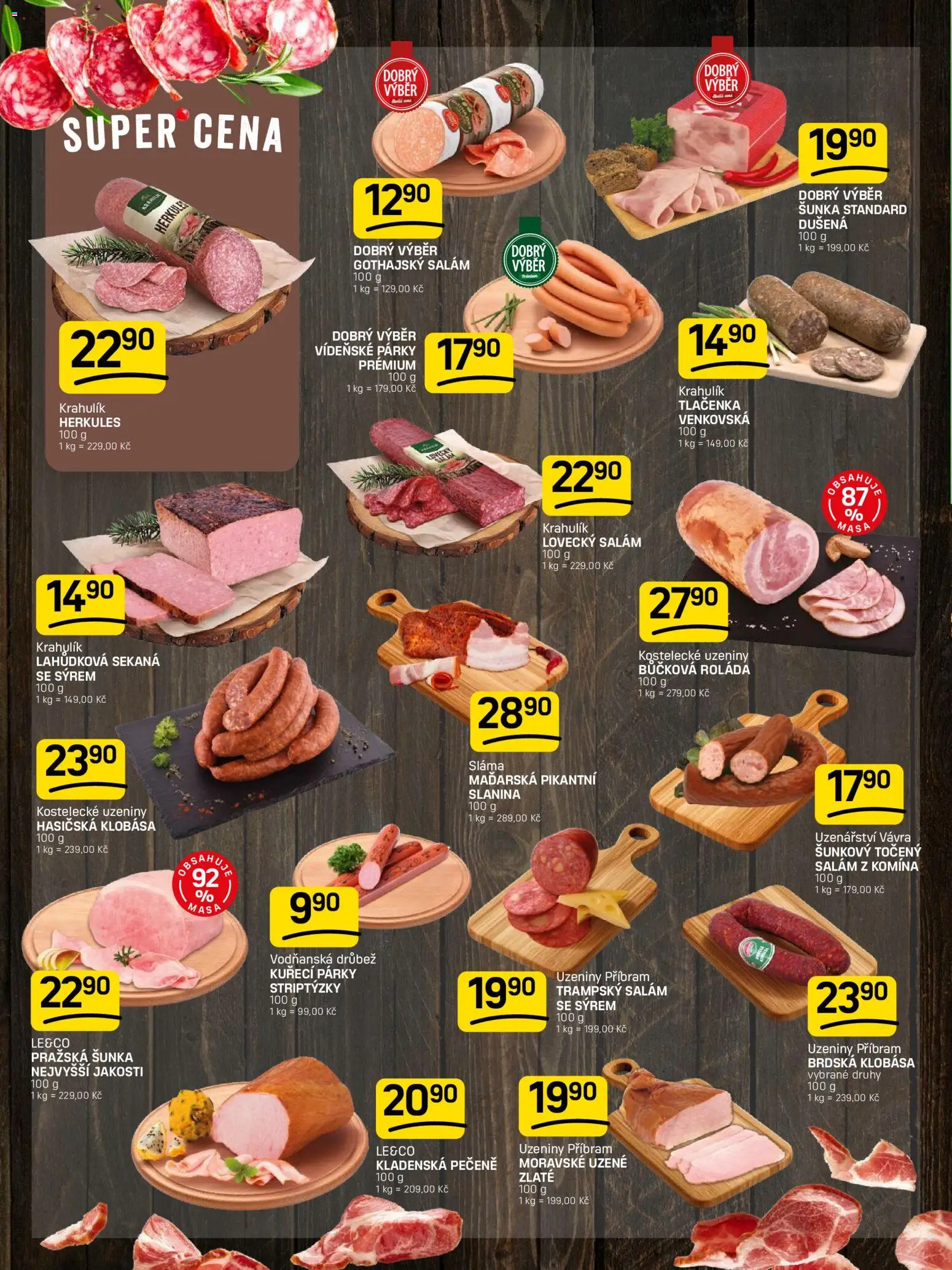 Flop leták od 21.10.2026 | Strana: 2 | Produkty: Drůbež, Šunka, Uzeniny, Lovecký salám