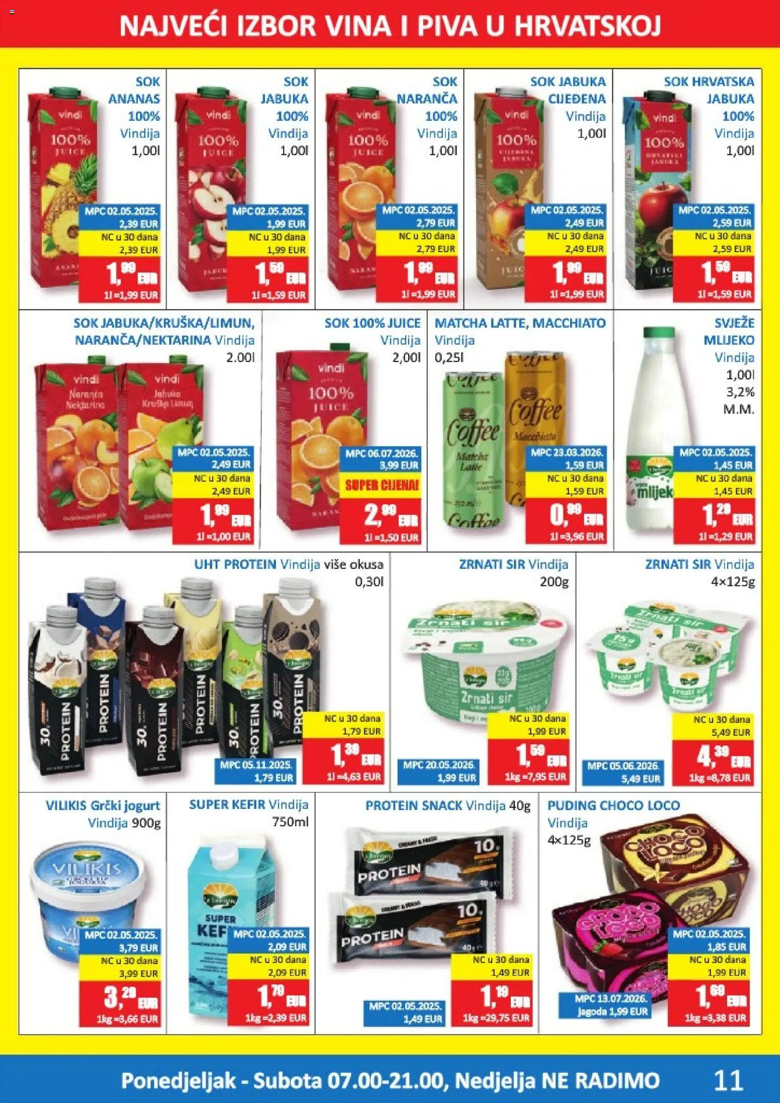 Vrutak katalog | vrijedi od 10.08.2026 | Stranica: 11 | Proizvodi: Matcha, Mlijeko, Kefir, Jabuka
