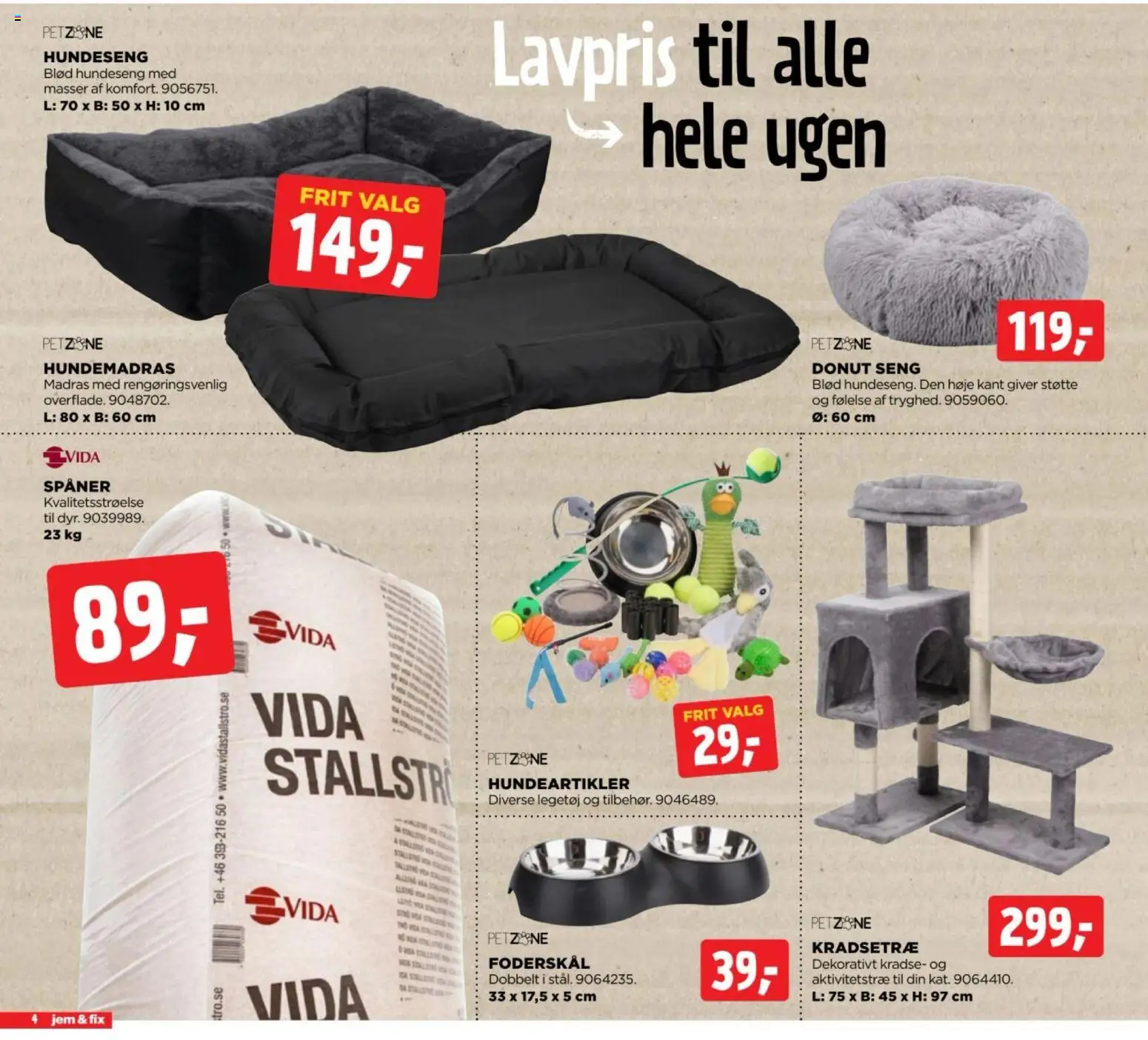 Jem & fix tilbudsavis – gyldig fra 30/08/2026 | Side: 4 | Produkter: Seng, Madras, Donut