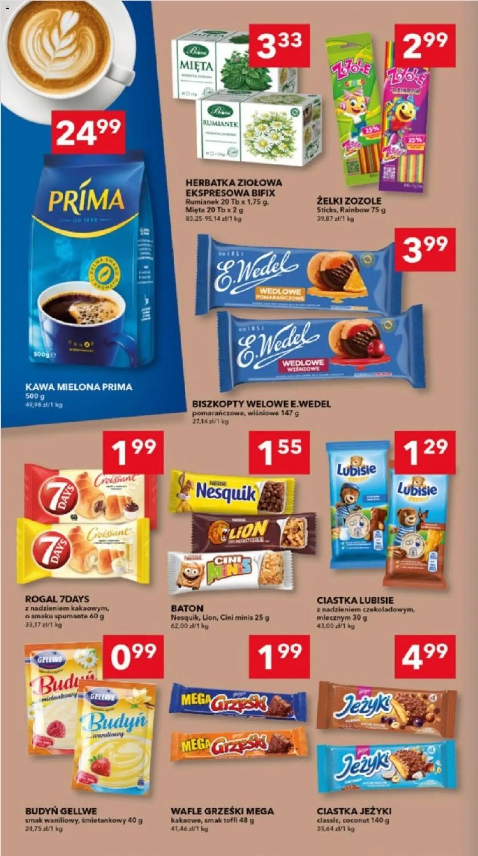 Lewiatan gazetka - Lublin od 01.10.2026 | Strona: 6 | Produkty: Budyń, Rumianek, Kawa mielona Prima, Biszkopty
