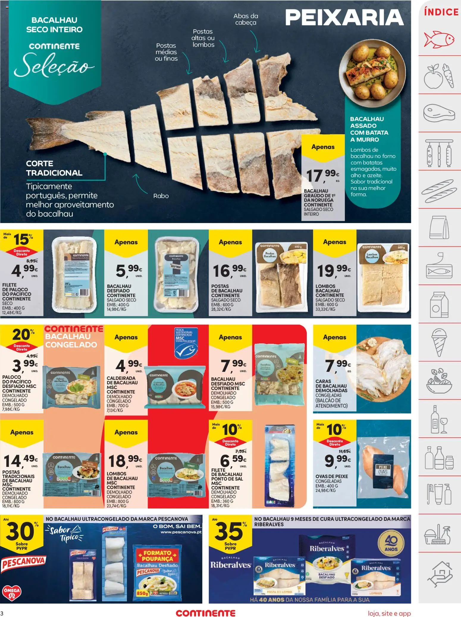 Continente folheto │ válido de 26.05.2026 | Página: 3 | Produtos: Batata, Sal, Lombo, Peixe