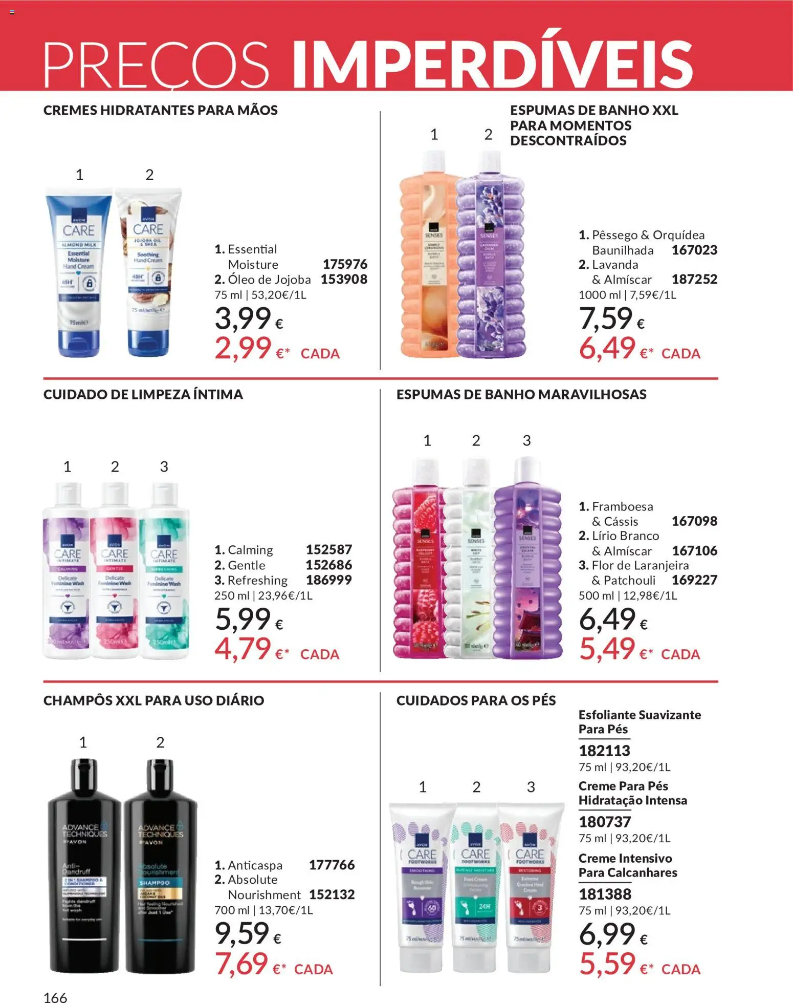 Catálogo Avon Campanha 5 │ válido de 01.05.2026 | Página: 166 | Produtos: Shampoo, Banho, Óleo, Creme