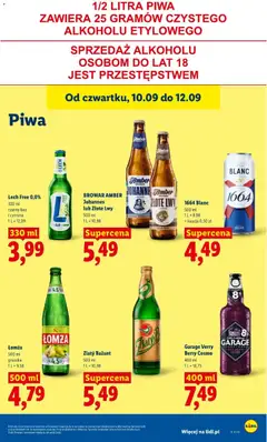Pogląd oferty "Lidl gazetka" - ważna od 10.09.2026 | Strona: 65 | Produkty: Cytryna, Gruszka, Lech