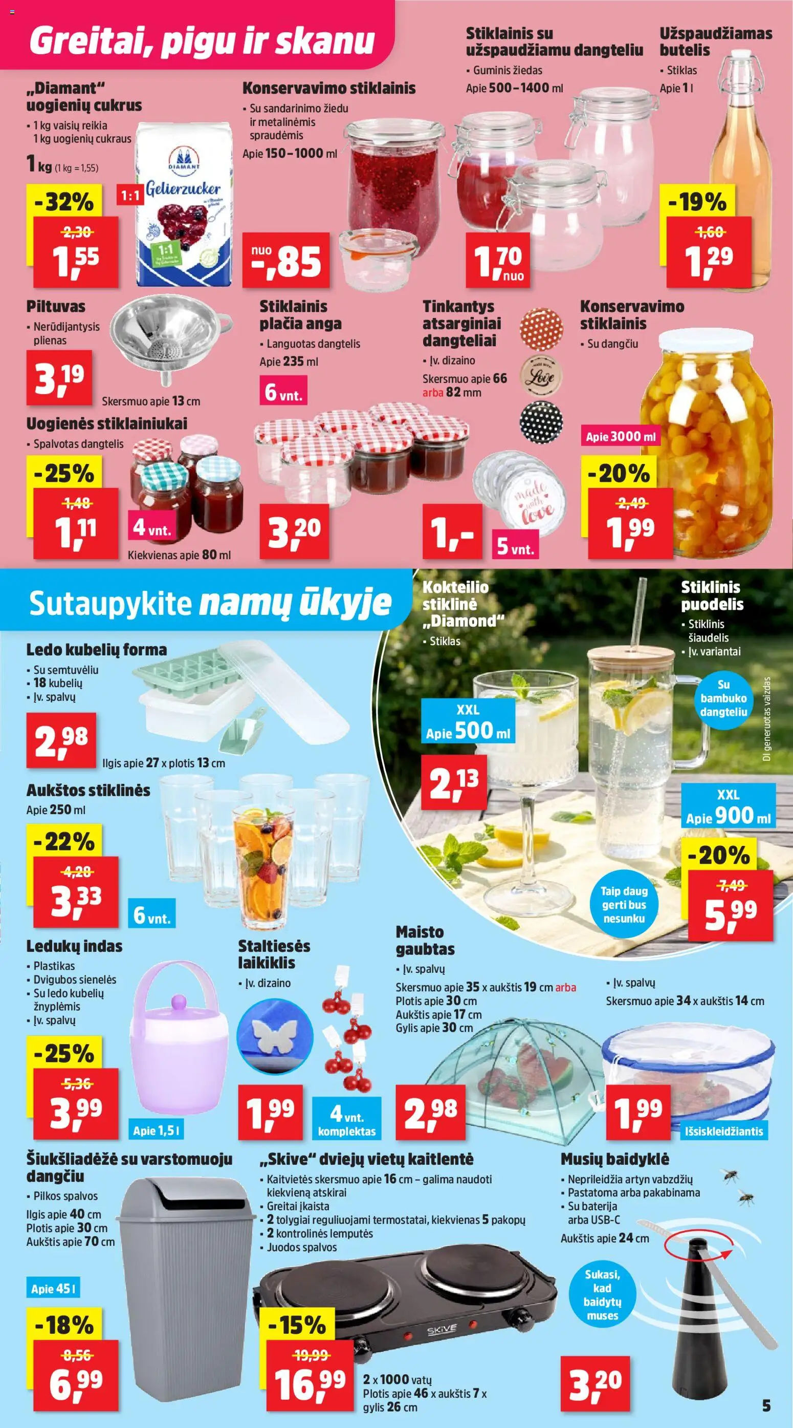 Thomas Philipps akcijos nuo 15.06.2026 | Puslapis: 5 | Prekių: Puodelis, Baterija, Cukrus, Kaitlentė