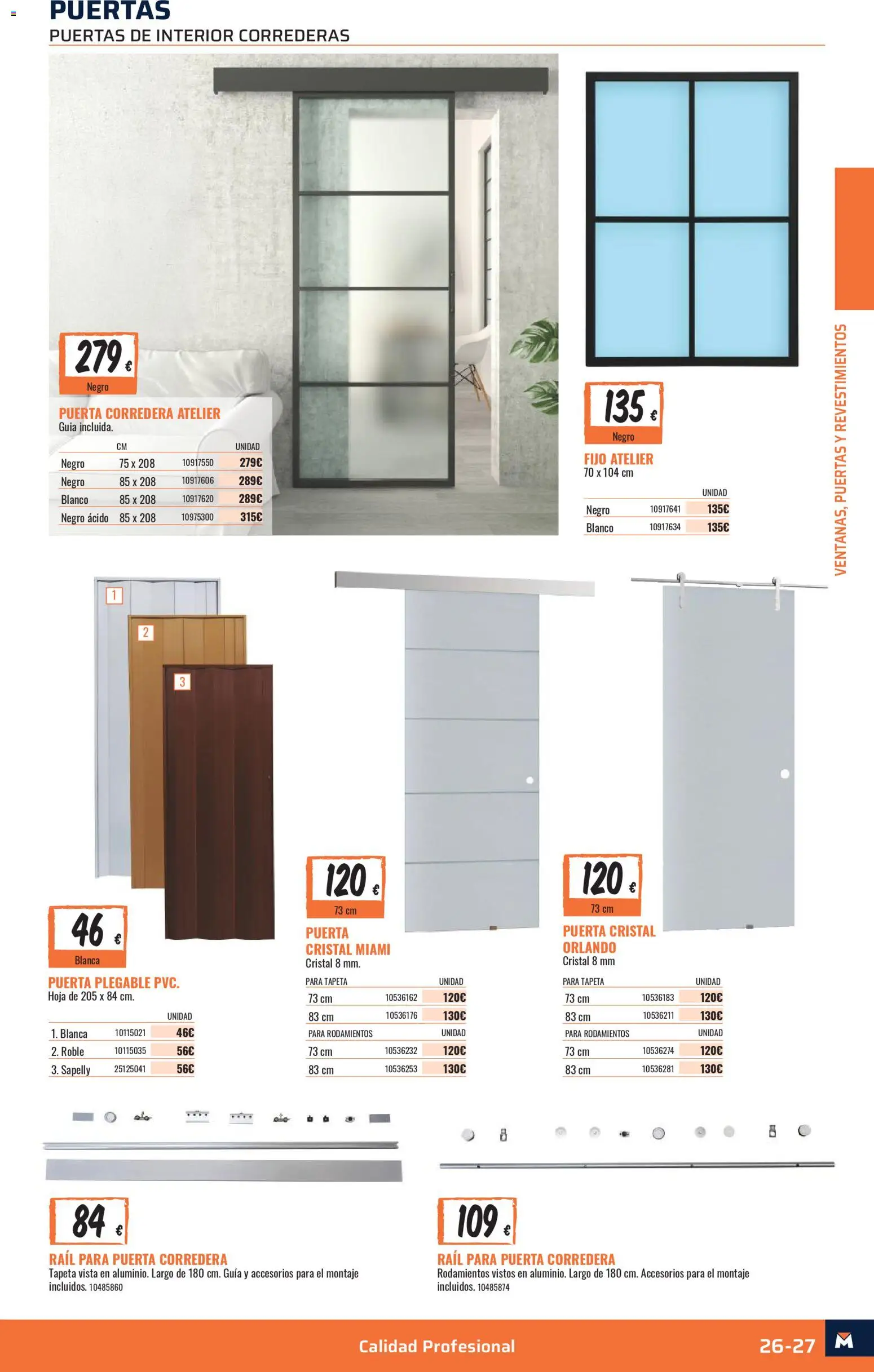 Obramat - Reformas Otono Imprenta Almacenes 20 Barcelona 2026 │ válido desde el 09/10/2026 | Página: 27 | Productos: Puertas
