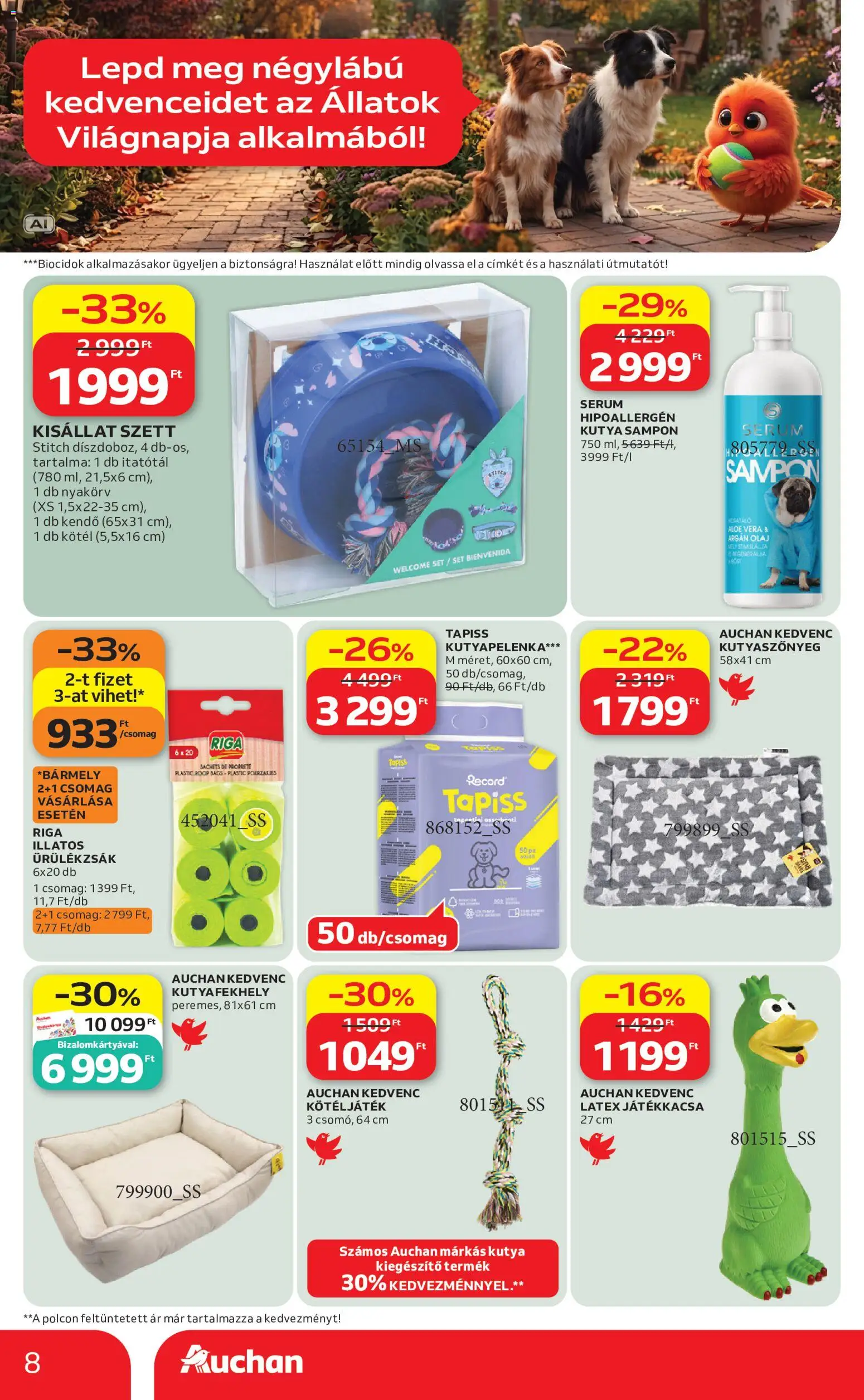 Auchan akciós ujság - amely érvényes a következő dátumtól: 2026.09.24. | Oldal: 8