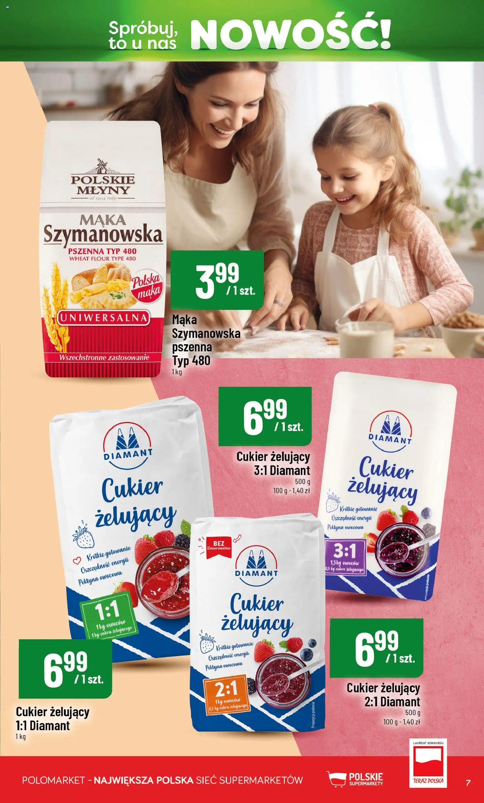 POLOmarket gazetka - Nowości od 18.06.2026 | Strona: 7 | Produkty: Cukier żelujący, Cukier