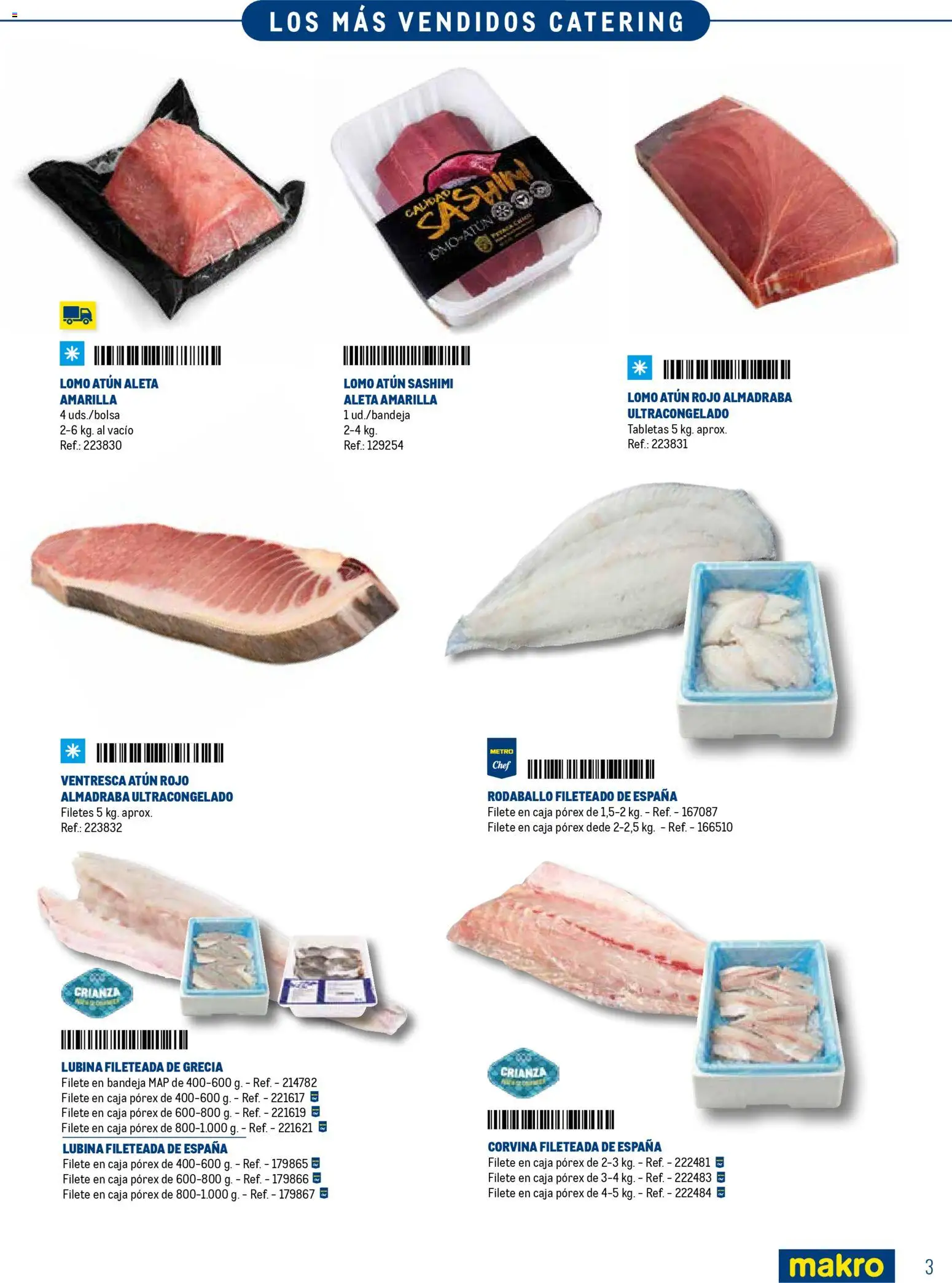 Makro Especial Catering Canarias │ válido desde el 16.03.2026 | Página: 3 | Productos: Filete, Bandeja, Caja