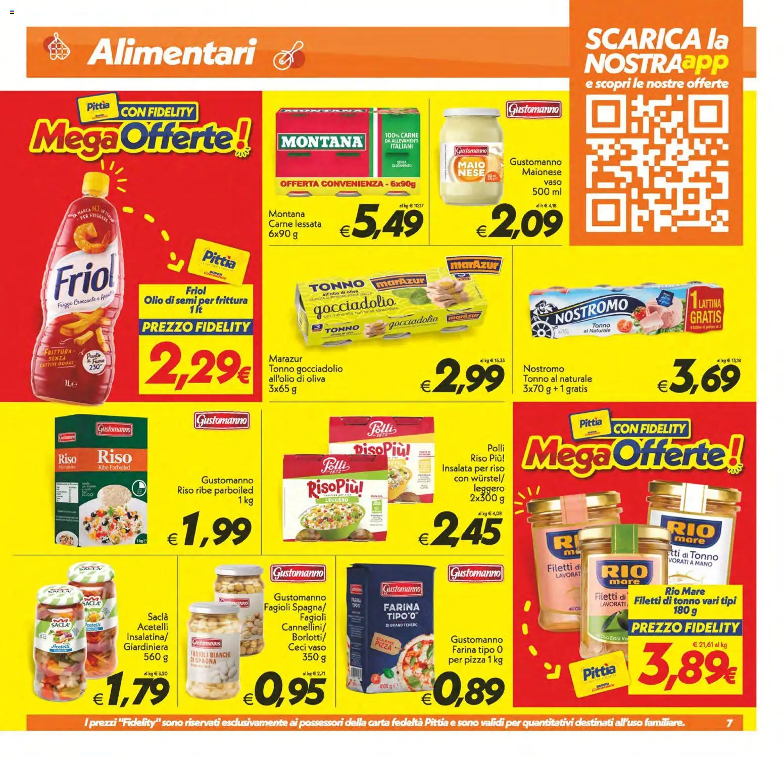 Volantino SuperConveniente del 01/09/2026 | Pagina: 7 | Prodotti: Olio di semi, Riso, Fagioli, Vaso