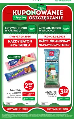 Pogląd oferty "Żabka gazetka" - ważna od 17.06.2026 | Strona: 60 | Produkty: Big Milk, Baton, Lody