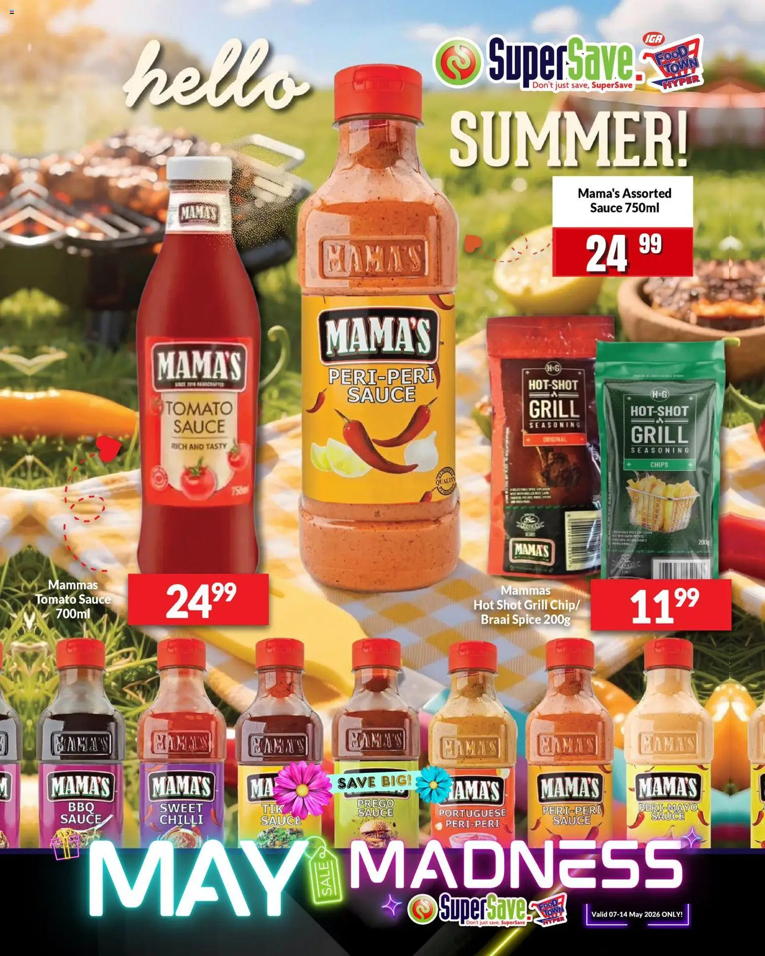 New Super Save catalogue – valid from 07.05.2026 | Page: 22 | Products: Chips, Seasoning, Tomato sauce, Chilli