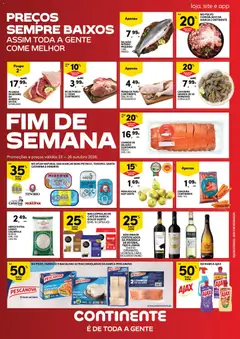 Pré-visualização Continente Fim de Semana válido de 23/10/2026