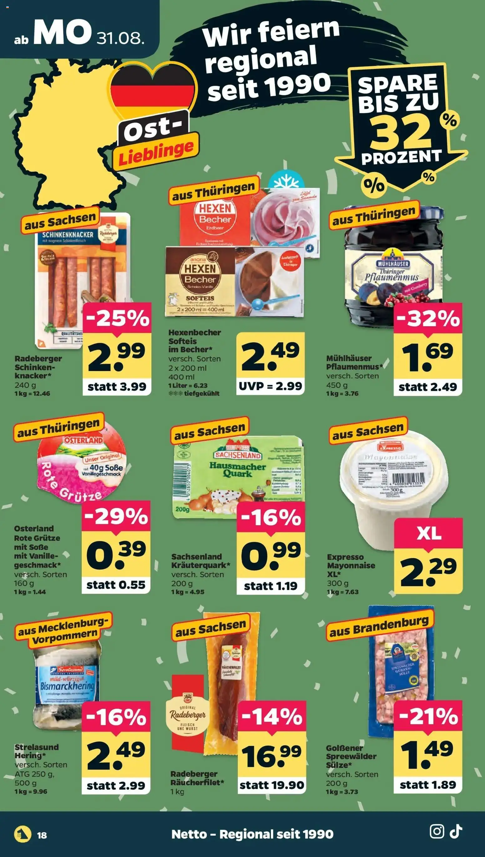 Netto Aktueller Prospekt – gültig ab 30.08.2026 | Seite: 20 | Produkte: Vanille, Mayonnaise, Soße, Schinken