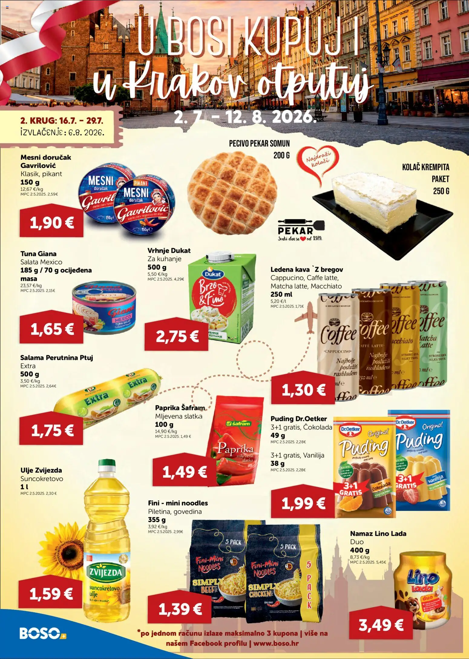 Boso katalog | vrijedi od 23.07.2026 | Stranica: 12 | Proizvodi: Somun, Lino Lada, Čokolada, Pecivo