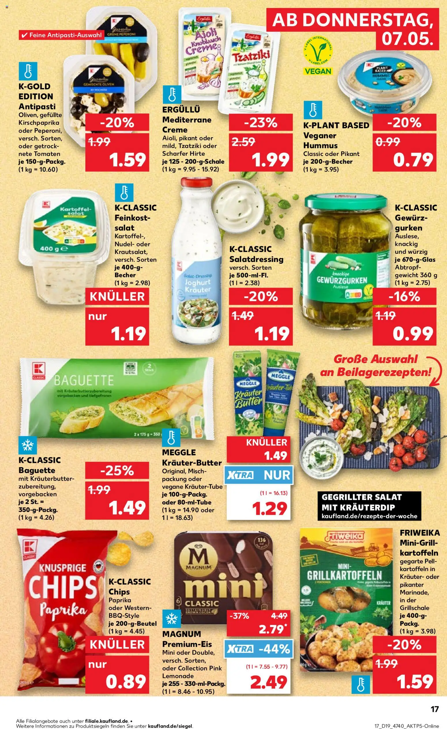 Kaufland Prospekt Hannover	 – gültig ab 07.05.2026 | Seite: 17 | Produkte: Gewicht, Creme, Knoblauch, Chips