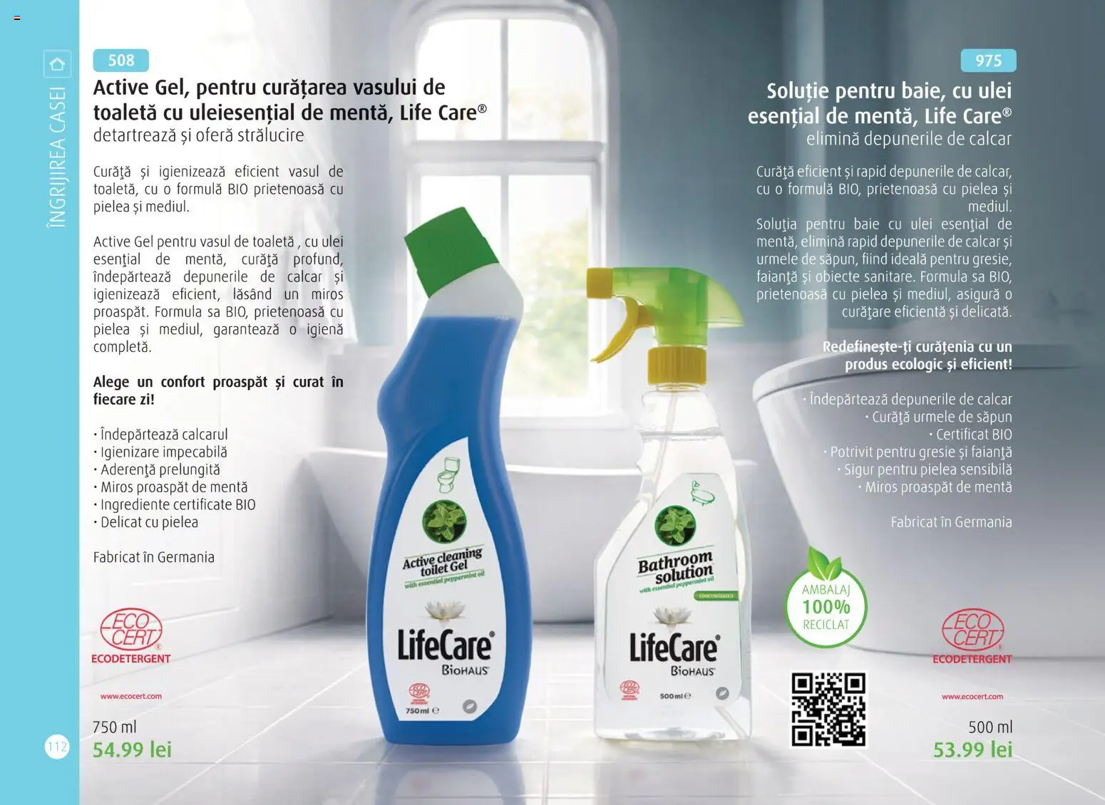 Noul catalog Life Care – valabil de la 01.04.2026 | Pagină: 114 | Produse: Gresie, Toaletă, Ulei, Săpun