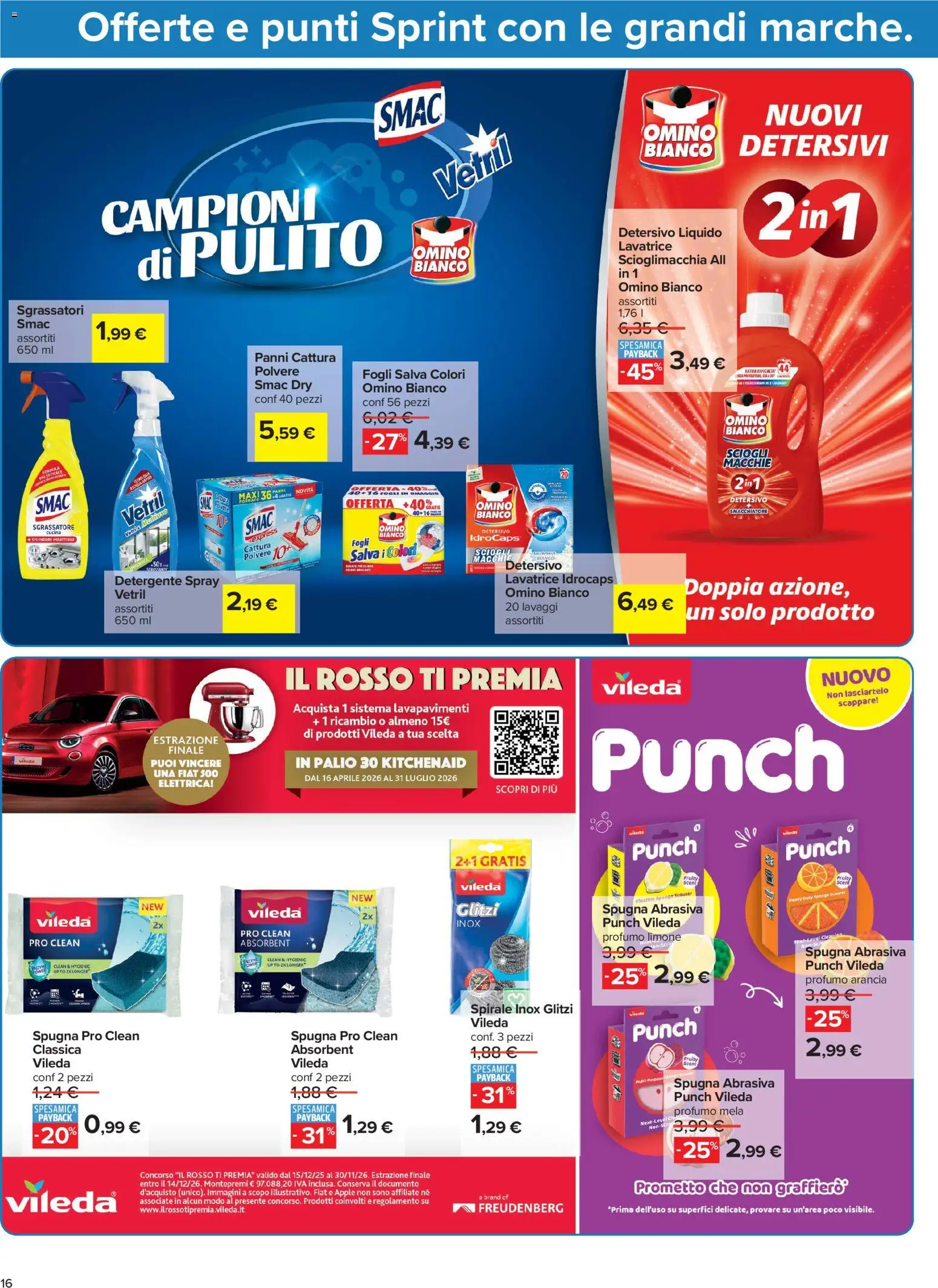 Volantino Carrefour del 05.06.2026 | Pagina: 16 | Prodotti: Detergente, Sgrassatore, Limone, Arancia