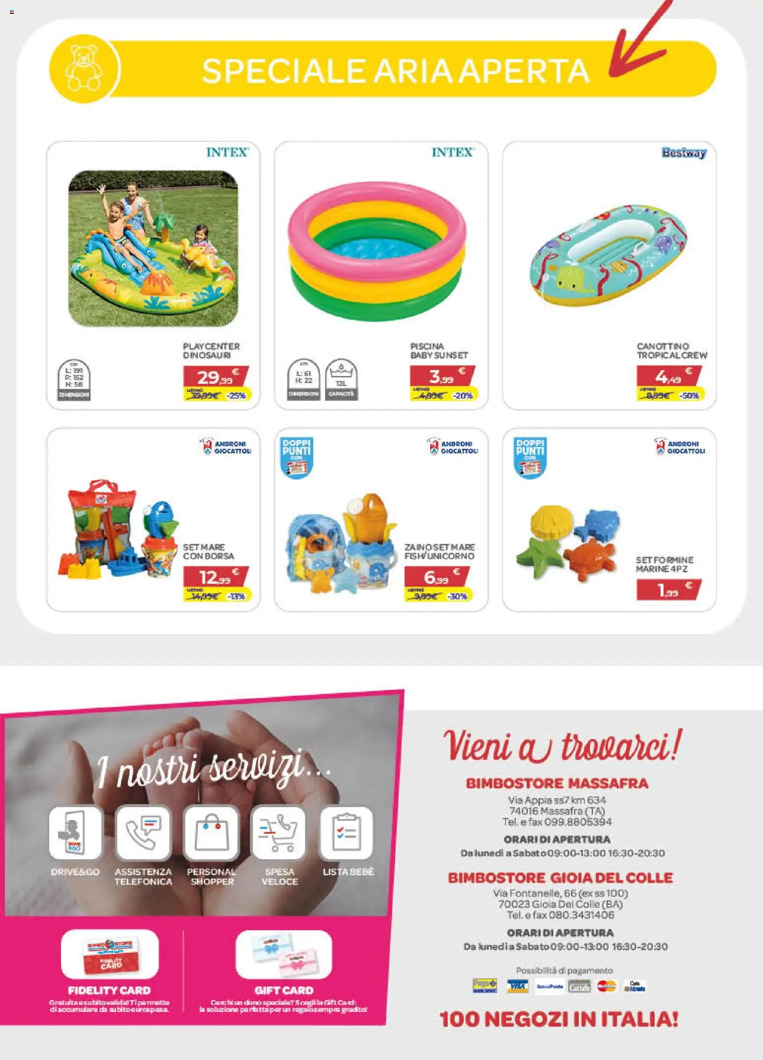 Volantino Bimbo store del 02/07/2026 | Pagina: 24 | Prodotti: Piscina, Borsa