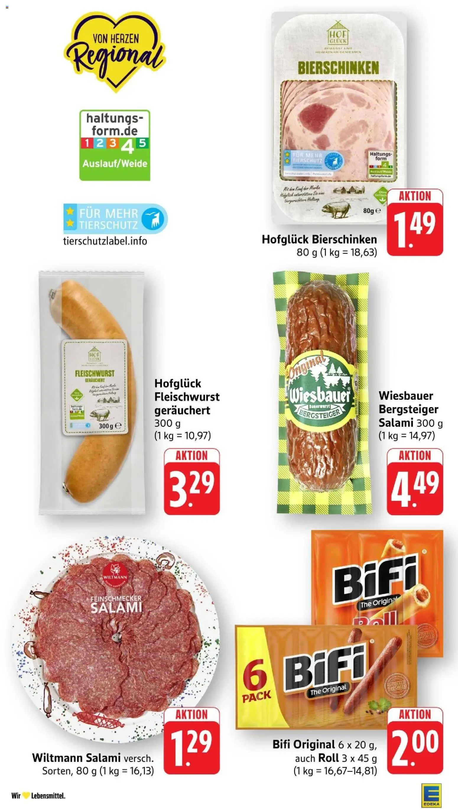 Edeka Prospekt Stuttgart – gültig ab 23.08.2026 | Seite: 15 | Produkte: Bifi, Salami