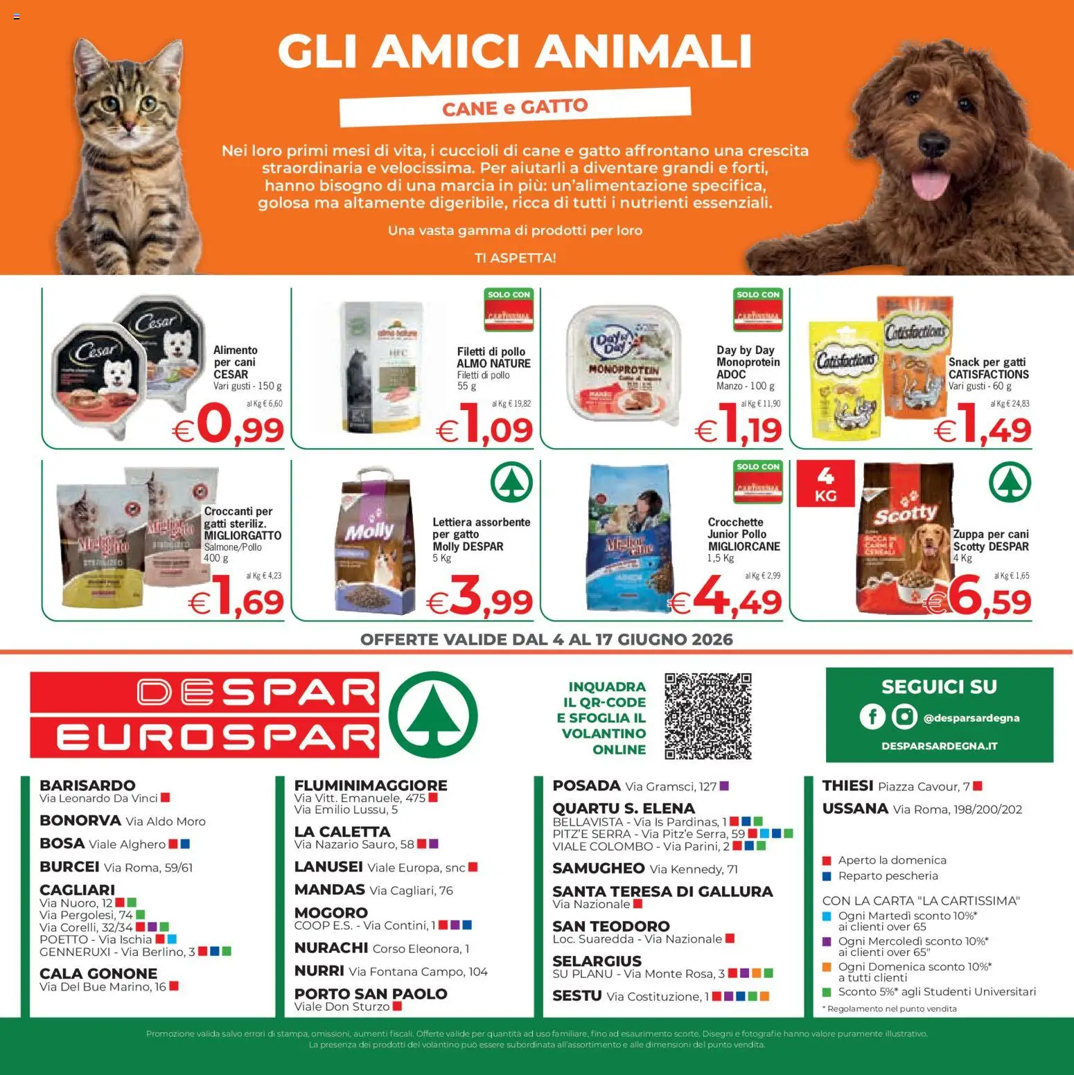 Volantino Despar del 04.06.2026 | Pagina: 12 | Prodotti: Pollo, Manzo, Crocchette