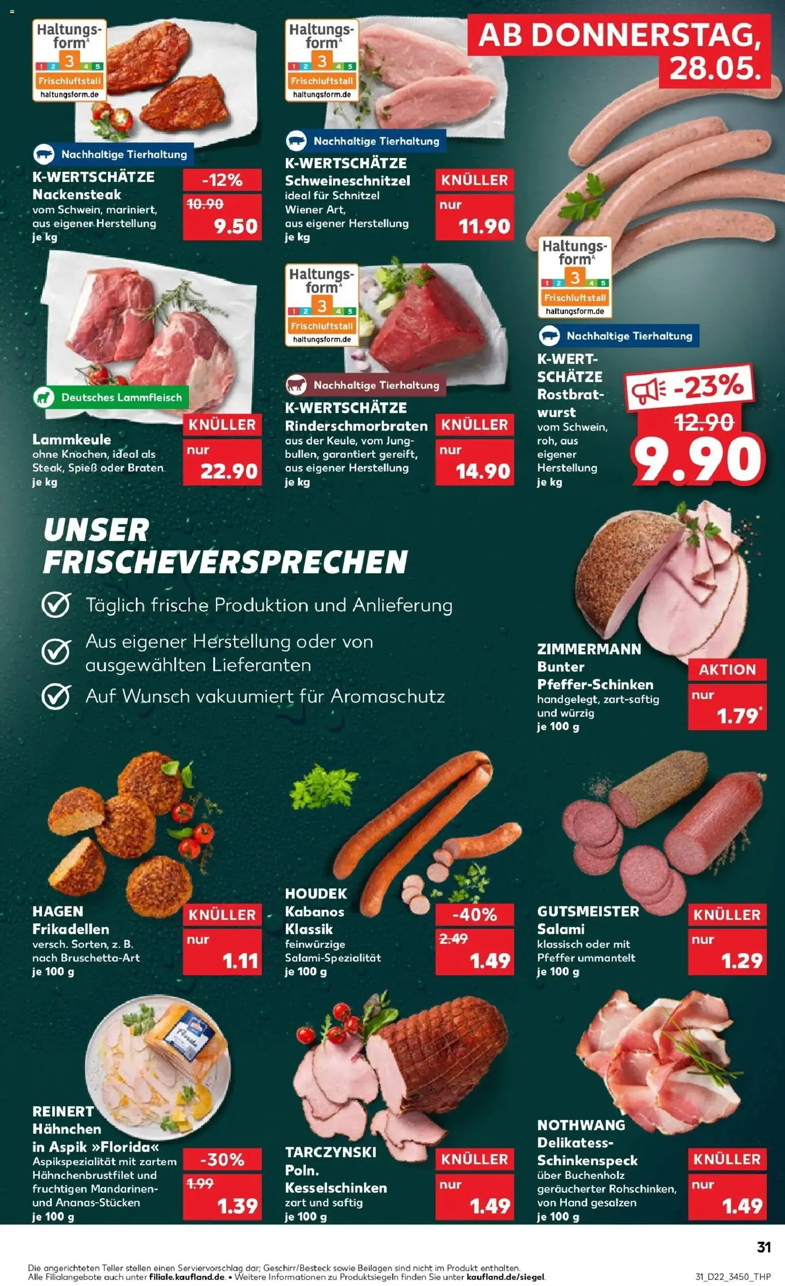 Kaufland Prospekt Bergen Auf Rügen – gültig ab 26.05.2026 | Seite: 36 | Produkte: Schnitzel, Pfeffer, Wurst, Salami