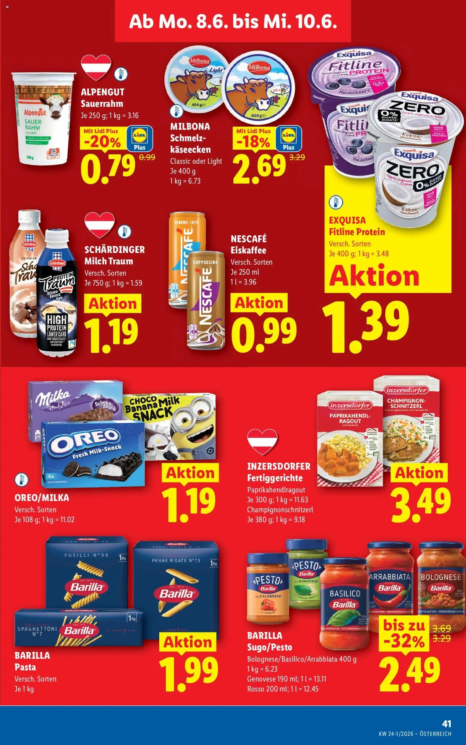 Lidl - Flugblatt gültig ab 03.06.2026 | Seite: 46 | Produkte: Pasta, Fertiggerichte, Milch, Creme