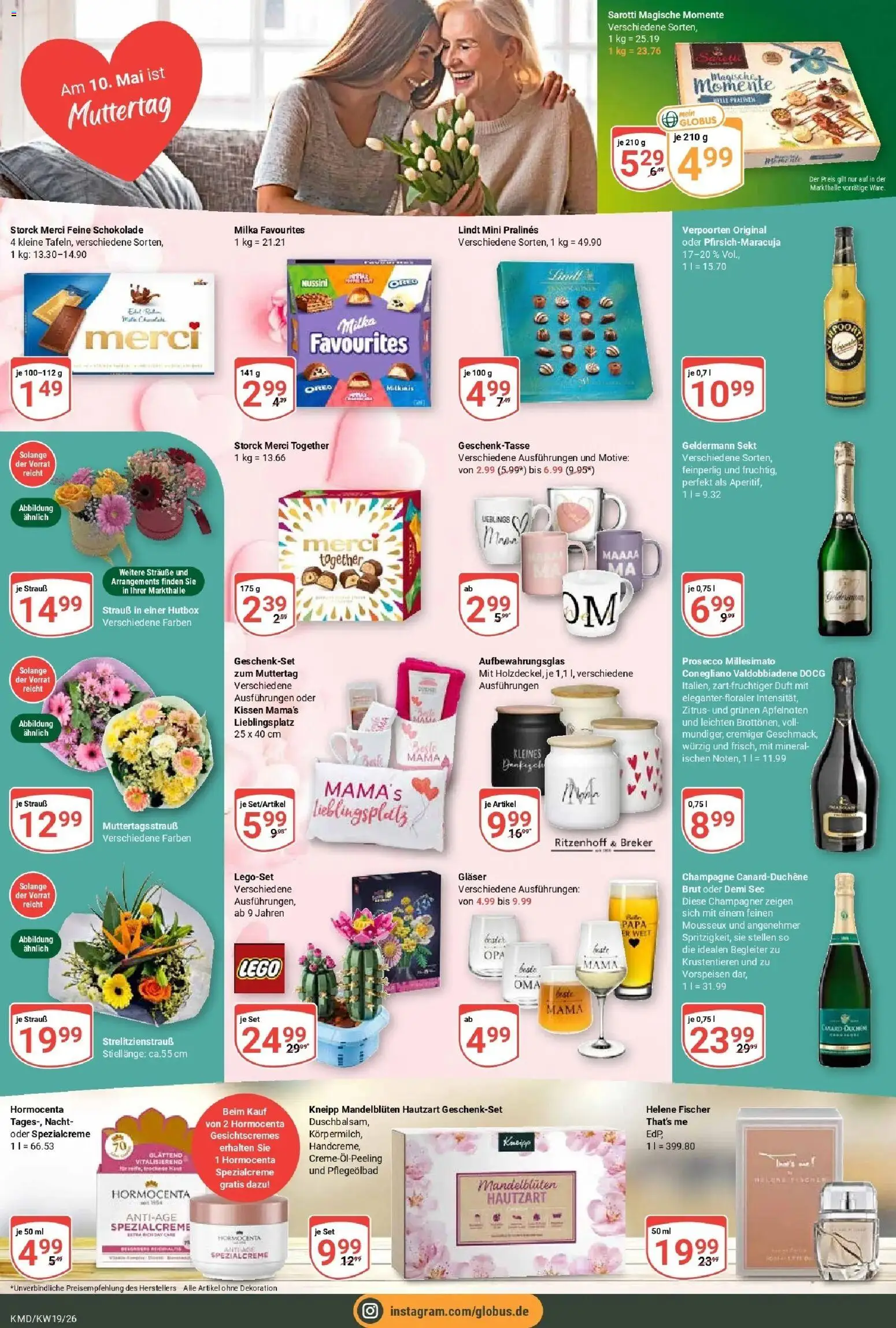 Globus Prospekt Köln	 – gültig ab 04.05.2026 | Seite: 21 | Produkte: Schokolade, Milka, Prosecco, Lindt