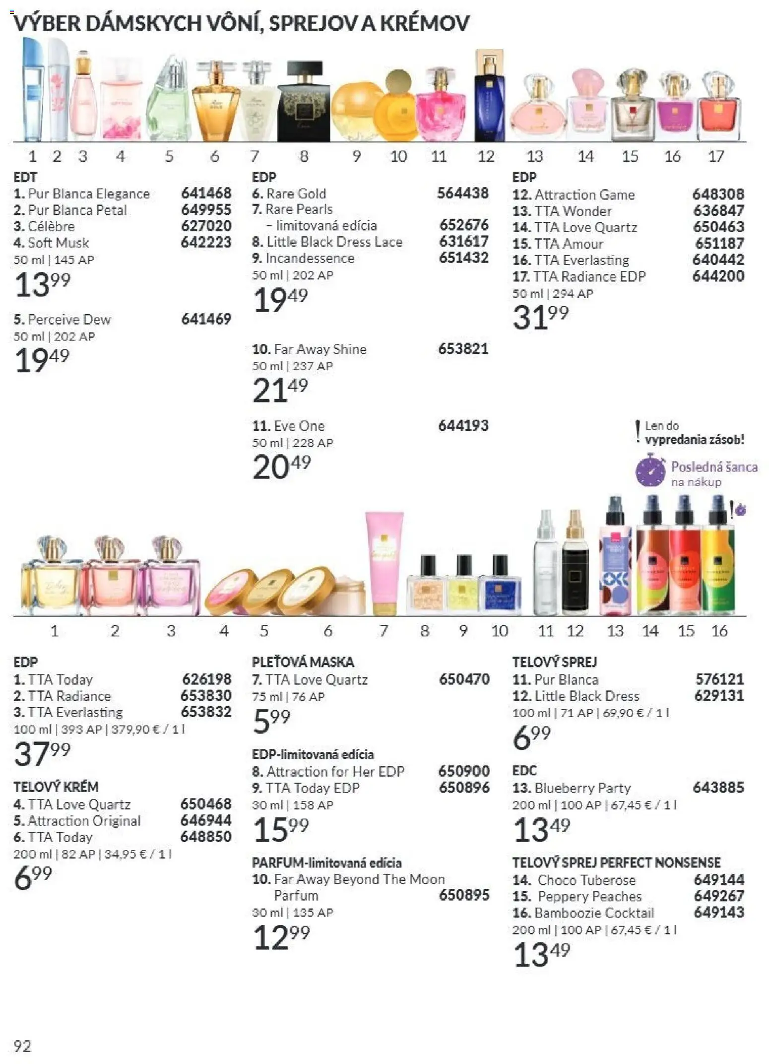 Nové Avon akcie – leták je platný od 01.07.2026 | Strana: 92 | Produkty: Maska, Telový krém, Krém