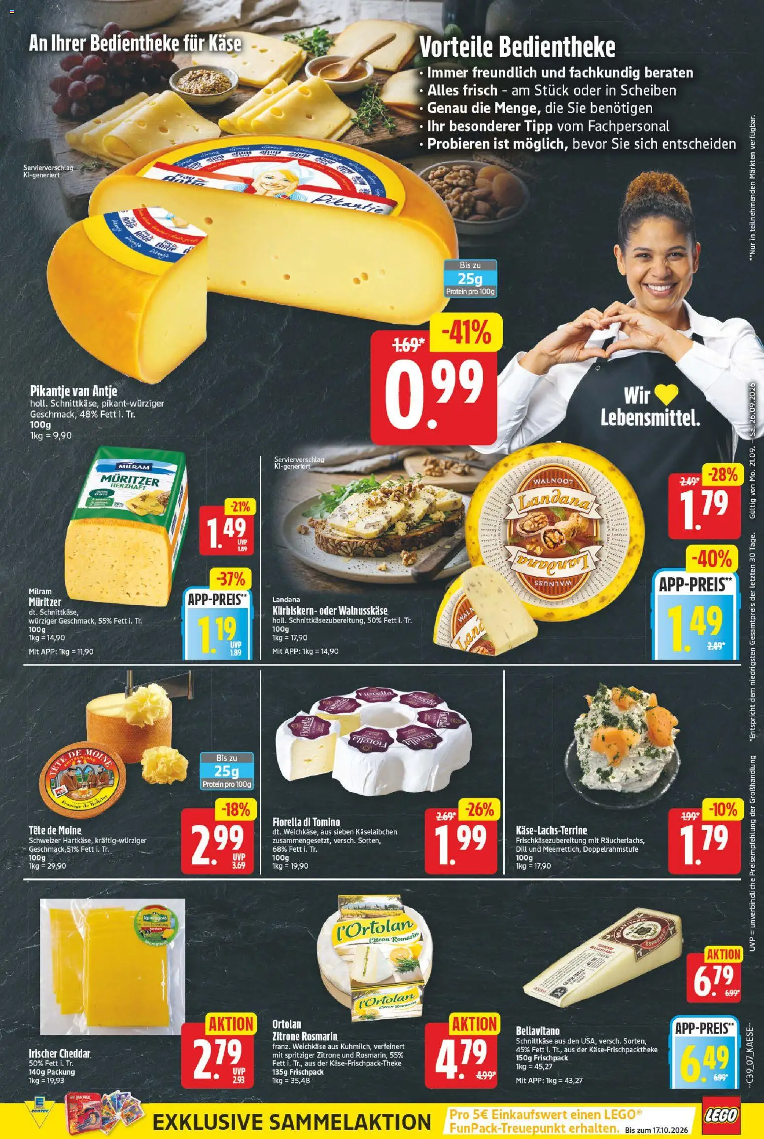 E center Prospekt – gültig ab 21.09.2026 | Seite: 7 | Produkte: Käse, Milram, Zitrone, Dill