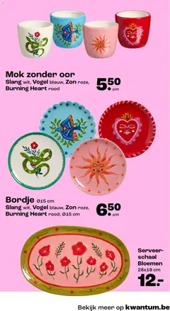 Kwantum folder / publicité - Voorbeeld van een folder van Kwantum, geldig van 08.06.2026 | Pagina: 19 | Producten: Bloemen, Mok, Schaal