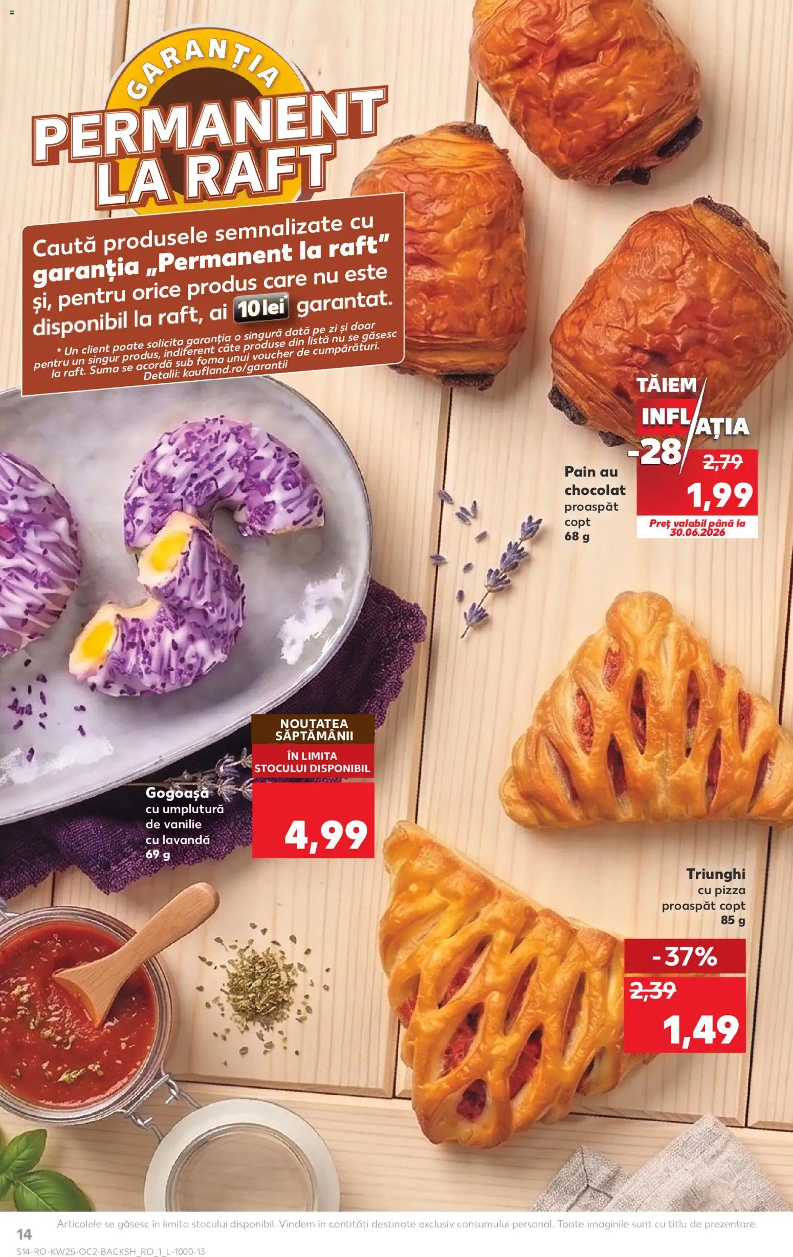 Noul catalog Kaufland – valabil de la 17.06.2026 | Pagină: 14 | Produse: Divan, Raft, Pizza