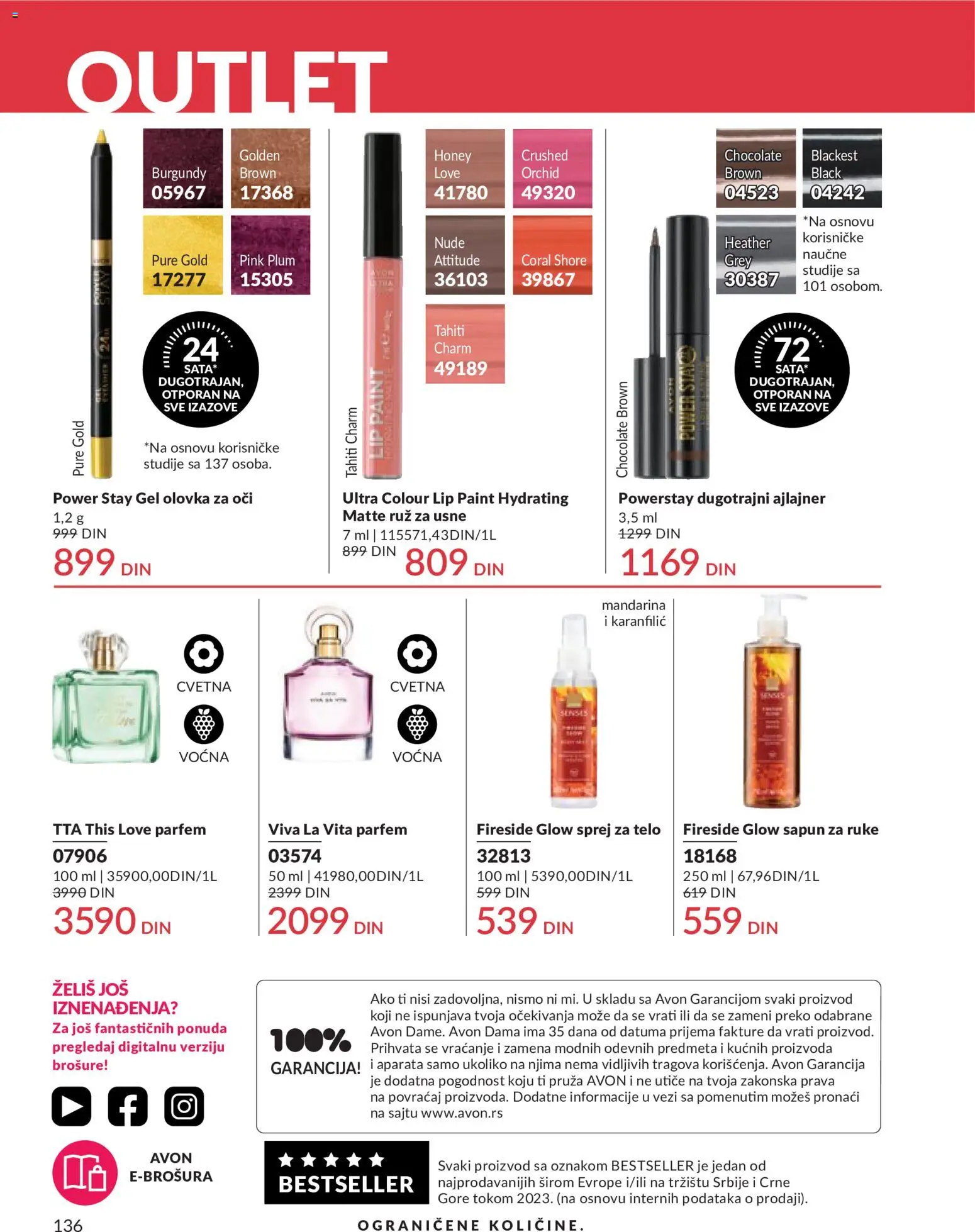 AVON katalog - važi od 01.05.2026 | Strana: 136 | Proizvode: Mandarina, Parfem, Ajlajner, Olovka za oči