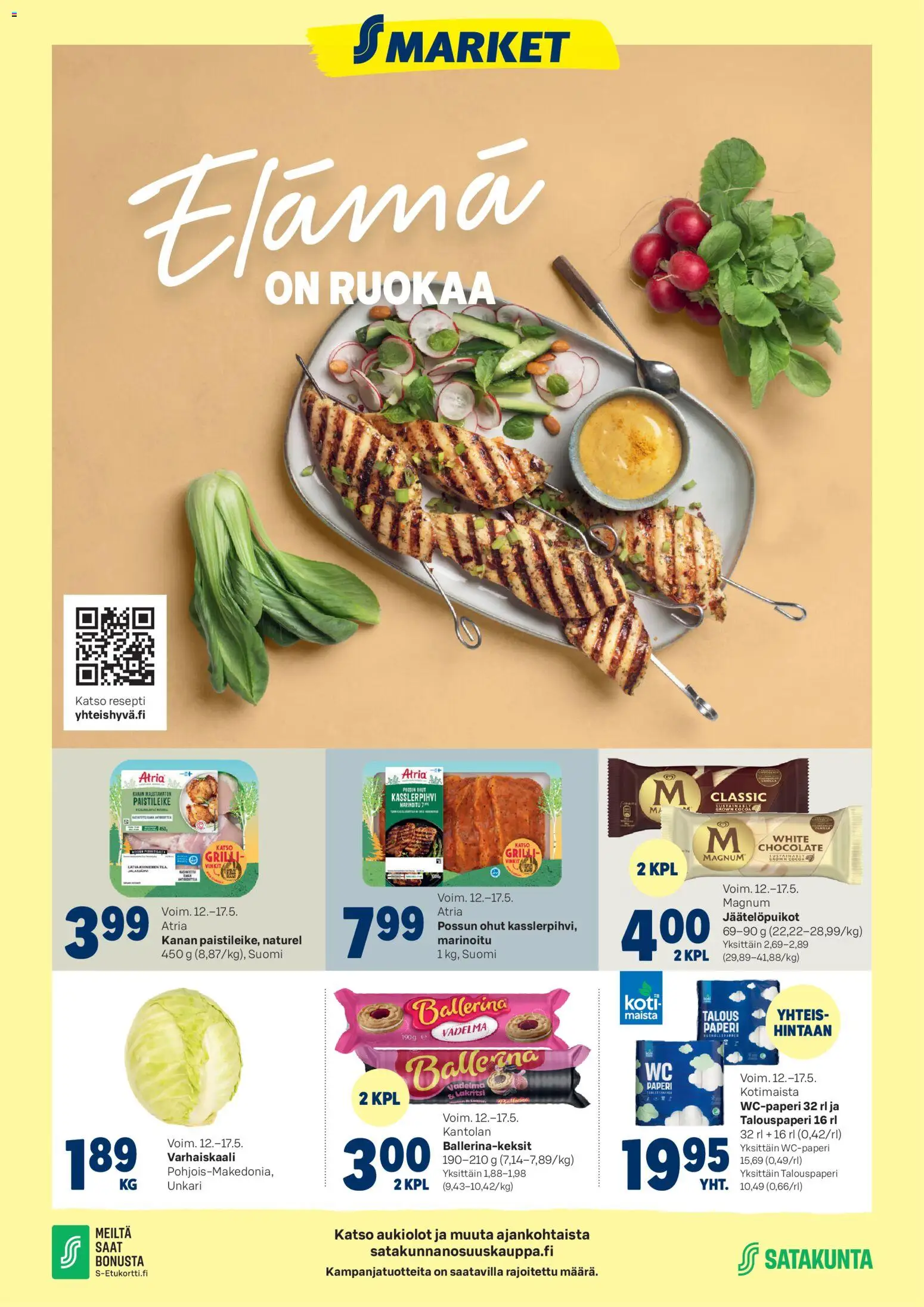 S-market tarjoukset - Elämä on ruokaa – voimassa 12.05.2026 alkaen | Sivu: 1