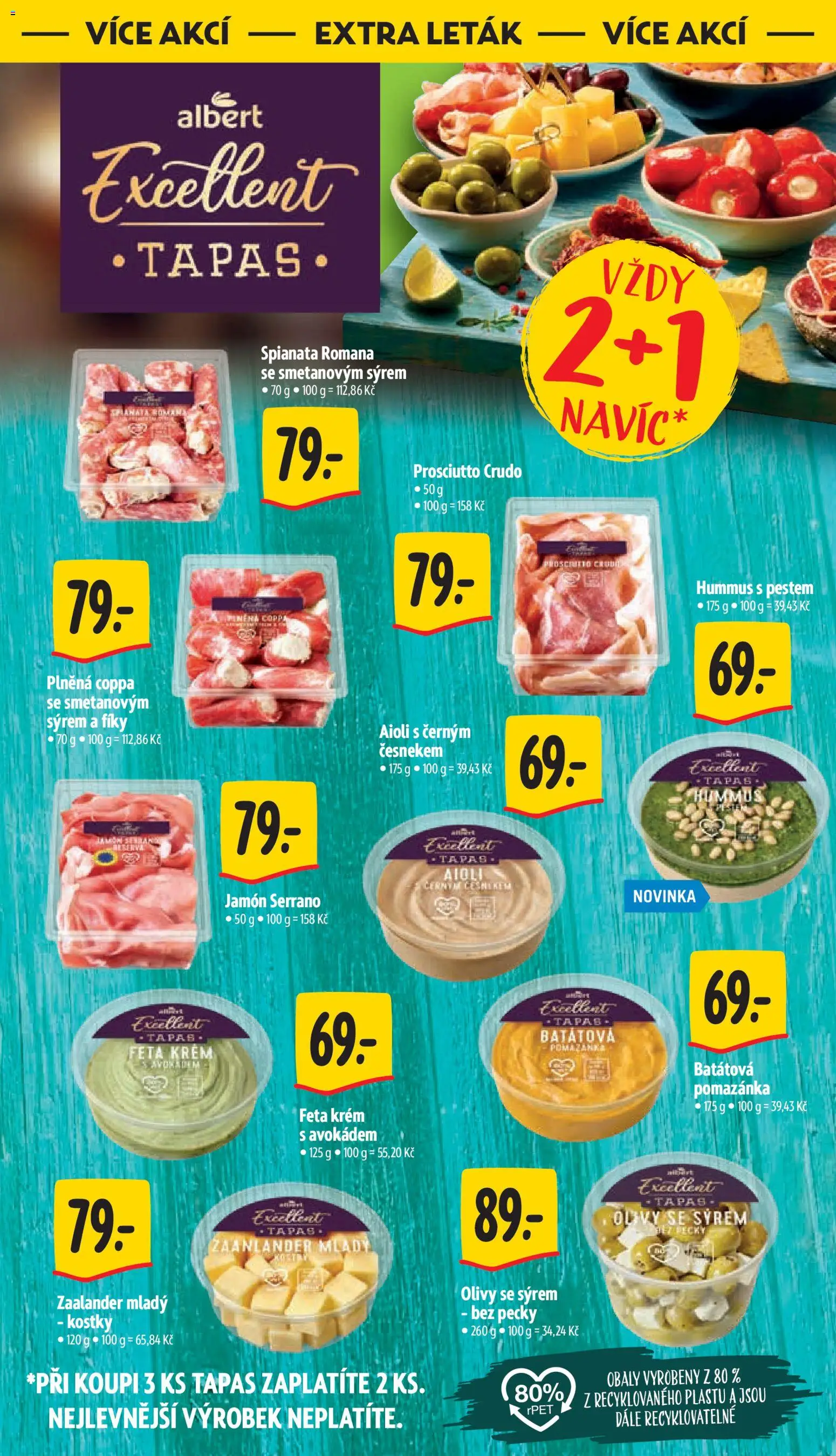 Albert leták - Supermarket - Praha Čimice od 15.07.2026 | Strana: 37 | Produkty: Hummus, Jamon, Olivy, Feta
