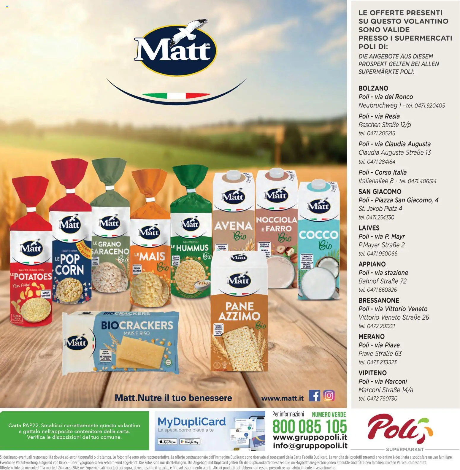 Volantino Poli del 22.04.2026 | Pagina: 32 | Prodotti: Pane, Tè, Gallette, Cocco