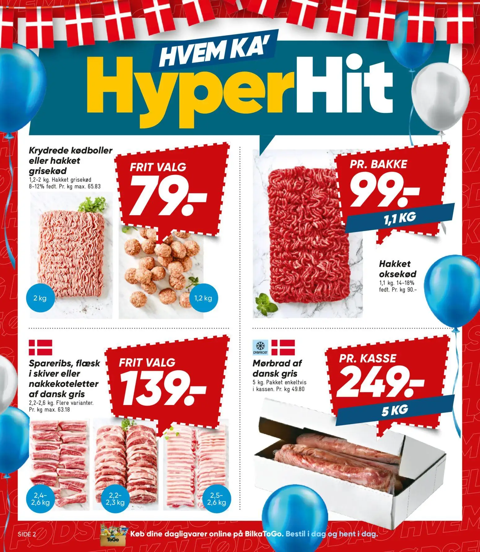 Bilka tilbudsavis – gyldig fra 24/07/2026 | Side: 2 | Produkter: Oksekød