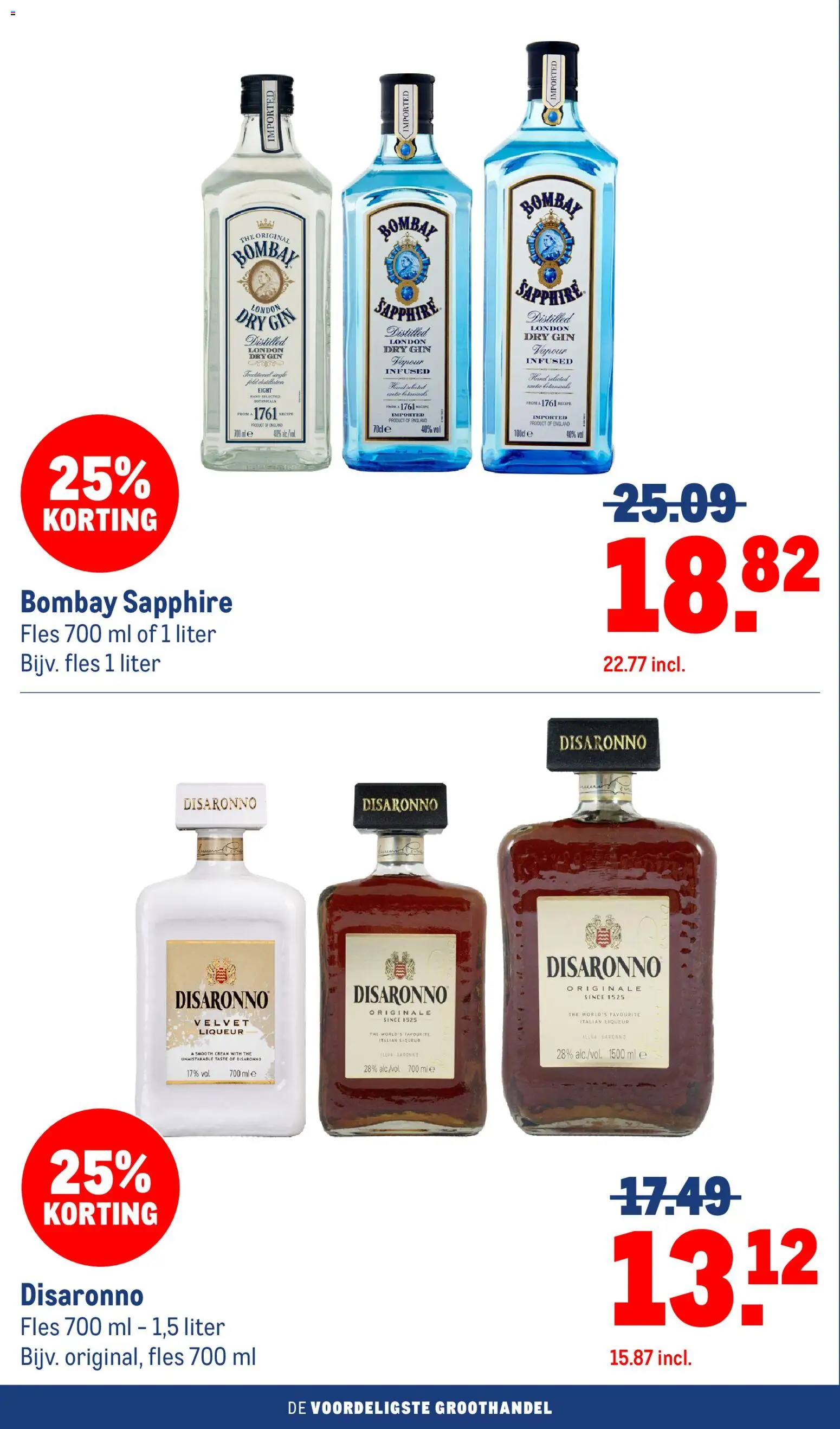 {H1} | Pagina: 116 | Producten: Gin, Bombay Sapphire, Fles, Mand