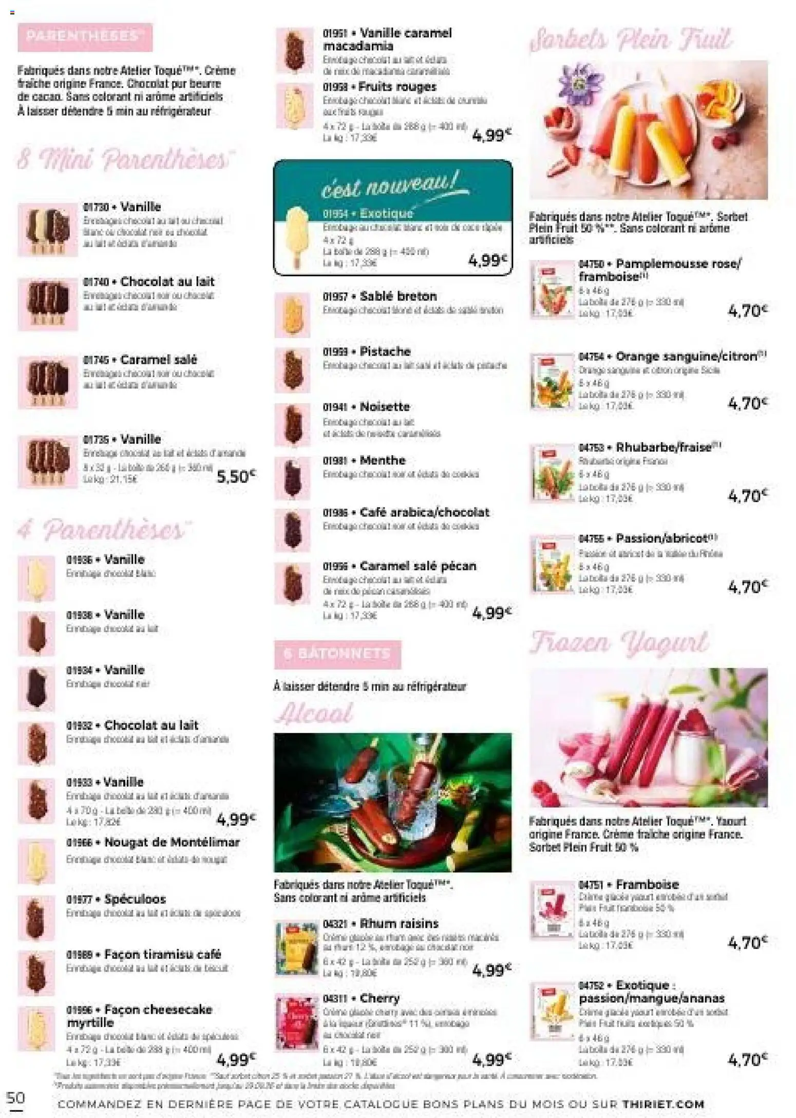 {H1} | Page: 53 | Produits: Menthe, Noisette, Café, Crème