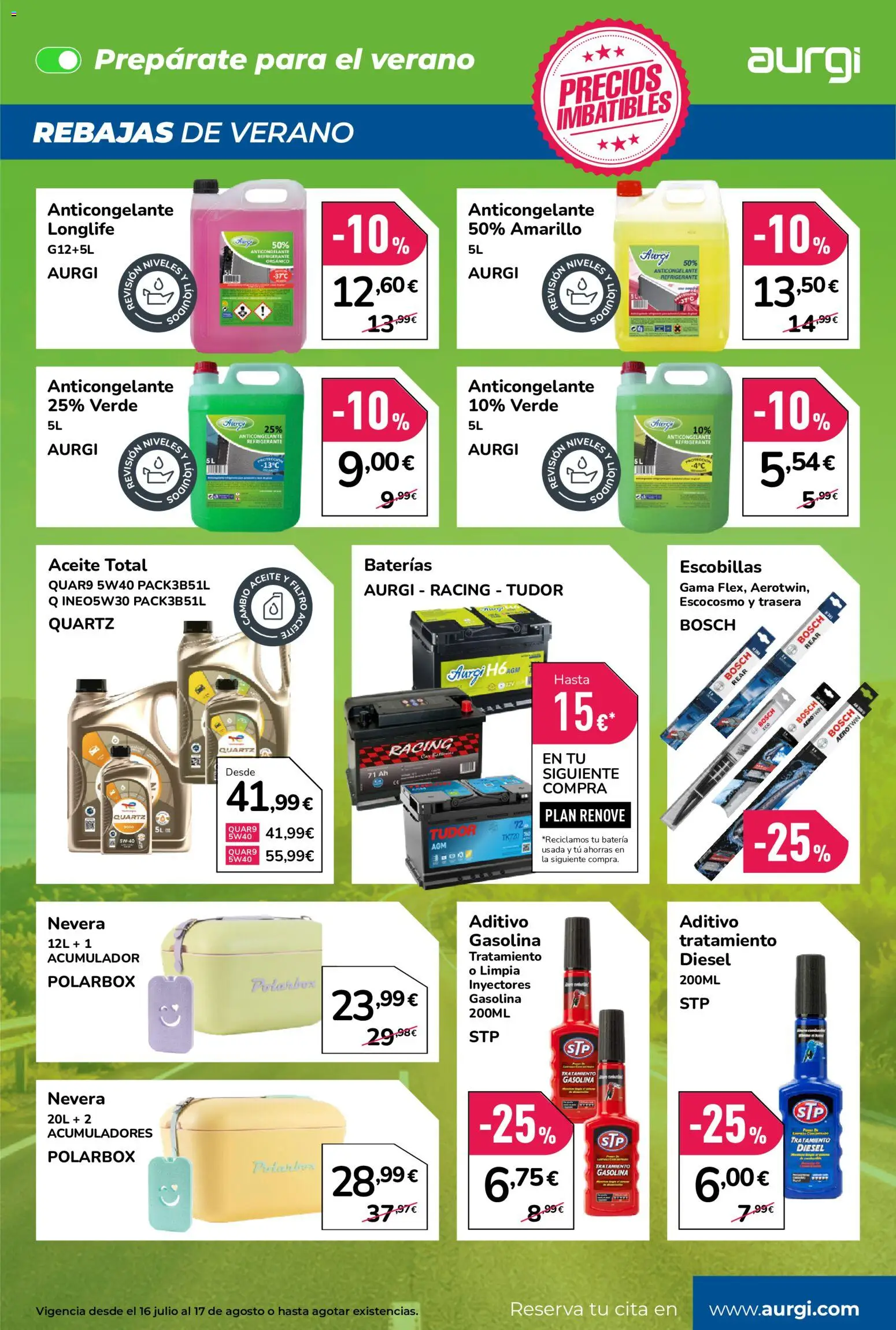 Aurgi folleto │ válido desde el 16/07/2026 | Página: 3 | Productos: Aceite, Nevera, Batería