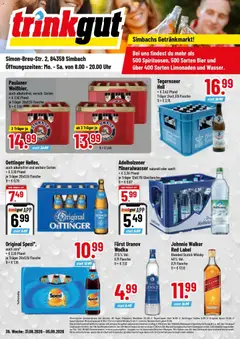 Trinkgut Prospekt Simbach/Inn ab 31.08.2026 gültig