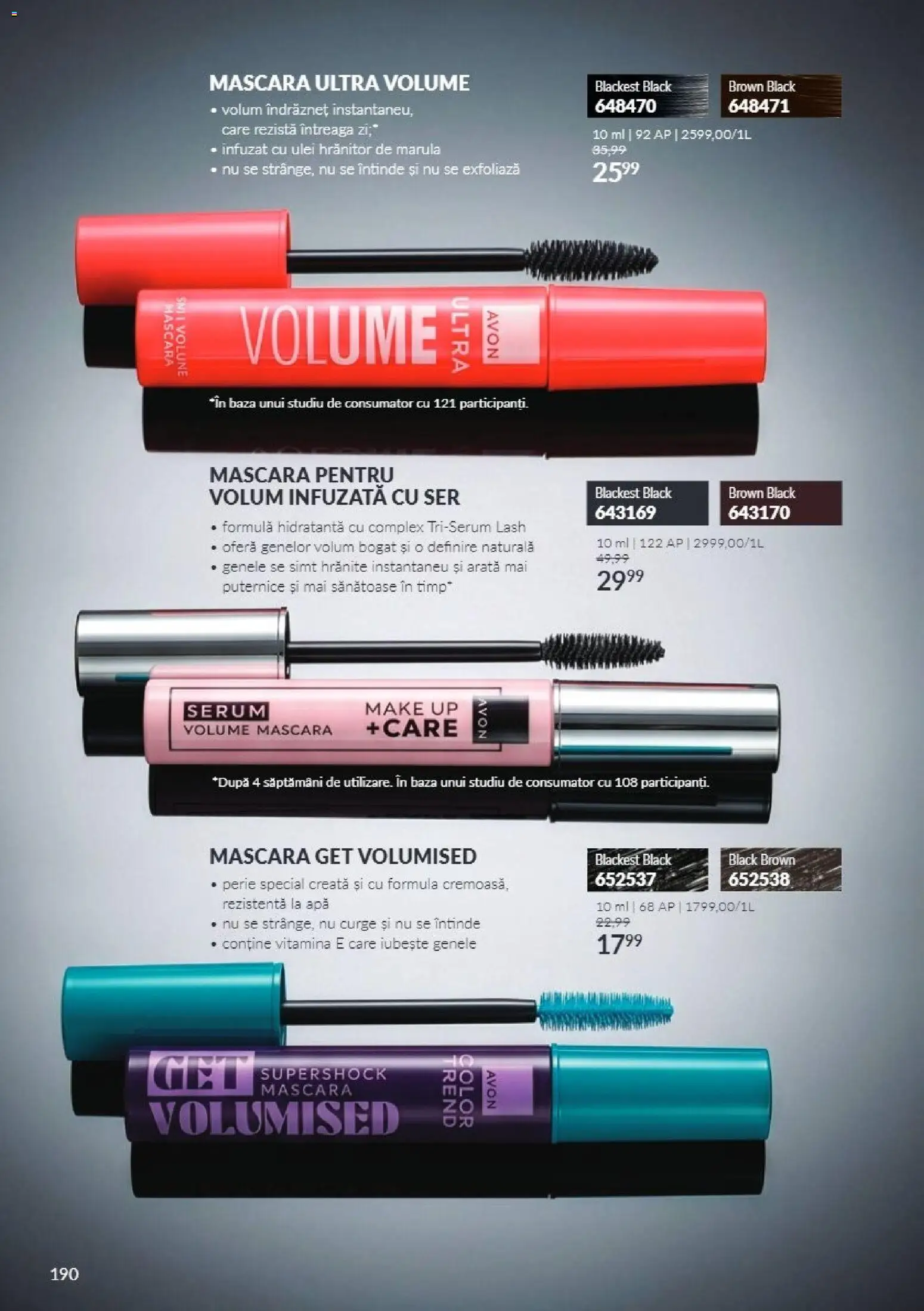 Noul catalog Avon – valabil de la 01.11.2026 | Pagină: 190 | Produse: Serum, Perie, Ulei, Apă